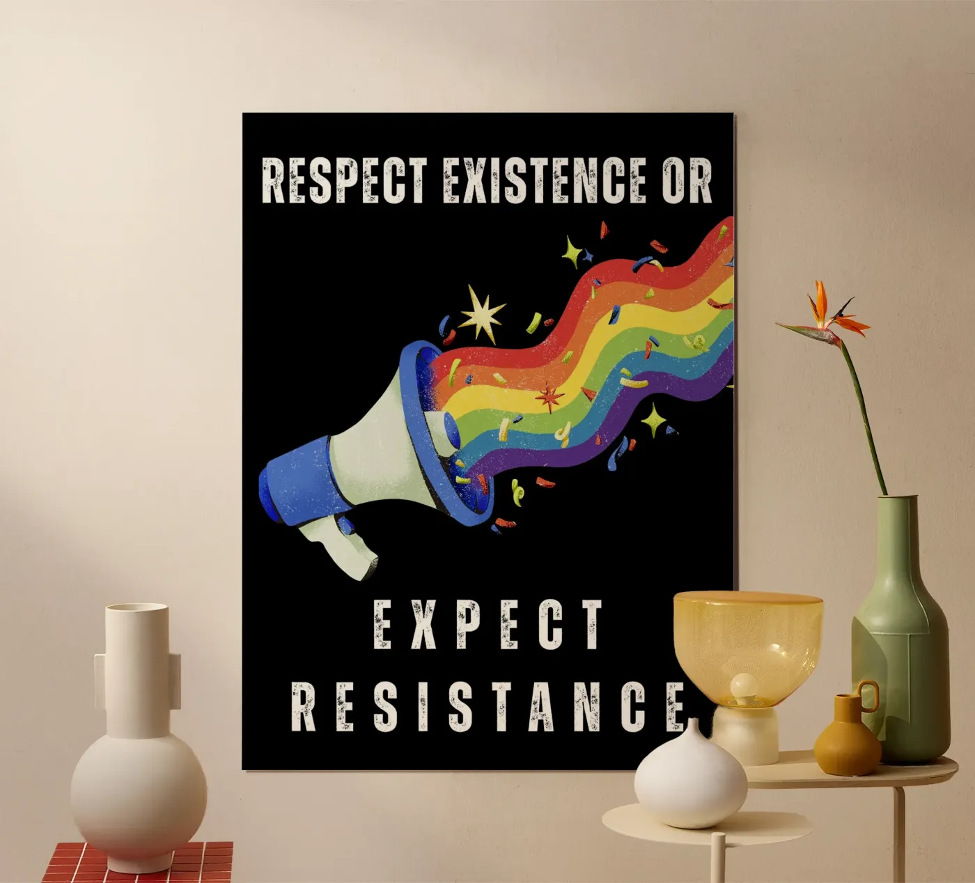 Respect Existence poster da Loud & Proud