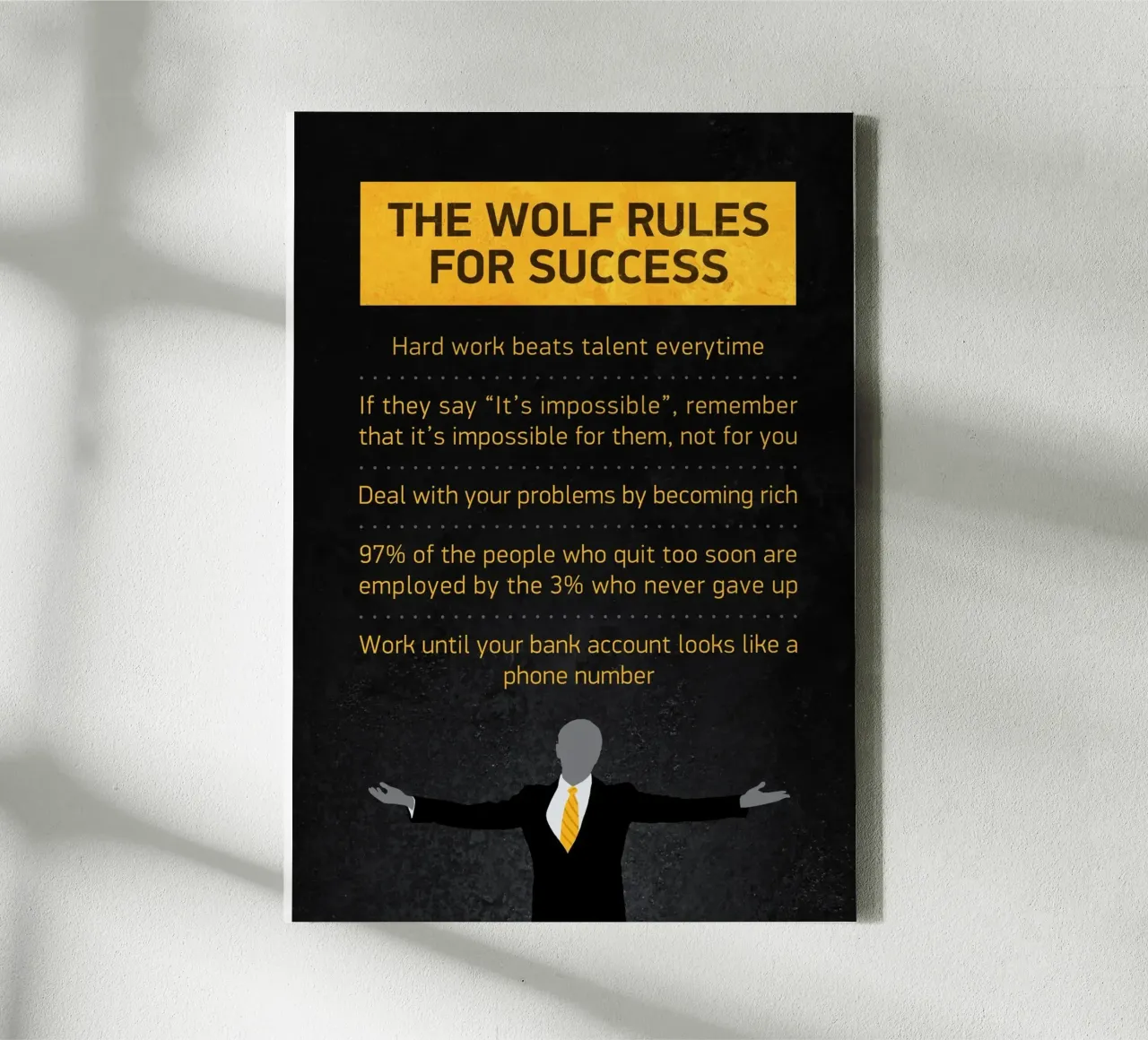 The Wolf Rules tela con Cornice a cassetta da nabakumov