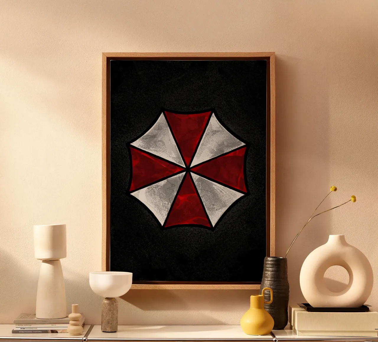 Umbrella Corporation Emblem tela con Cornice a cassetta da nabakumov