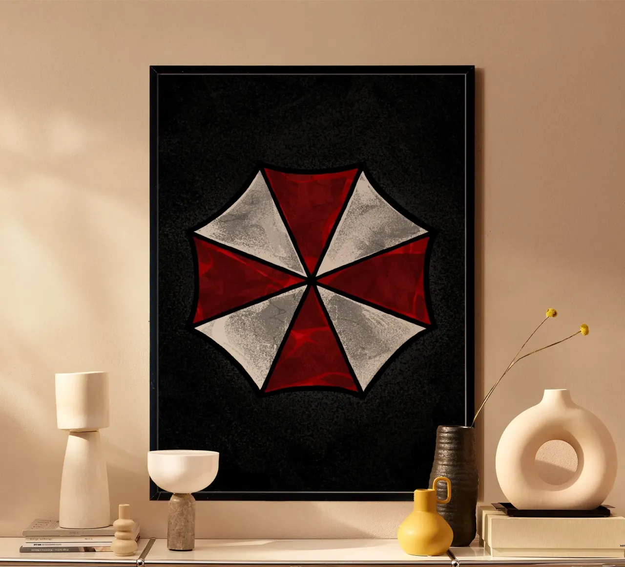 Umbrella Corporation Emblem poster con telaio in alluminio da nabakumov