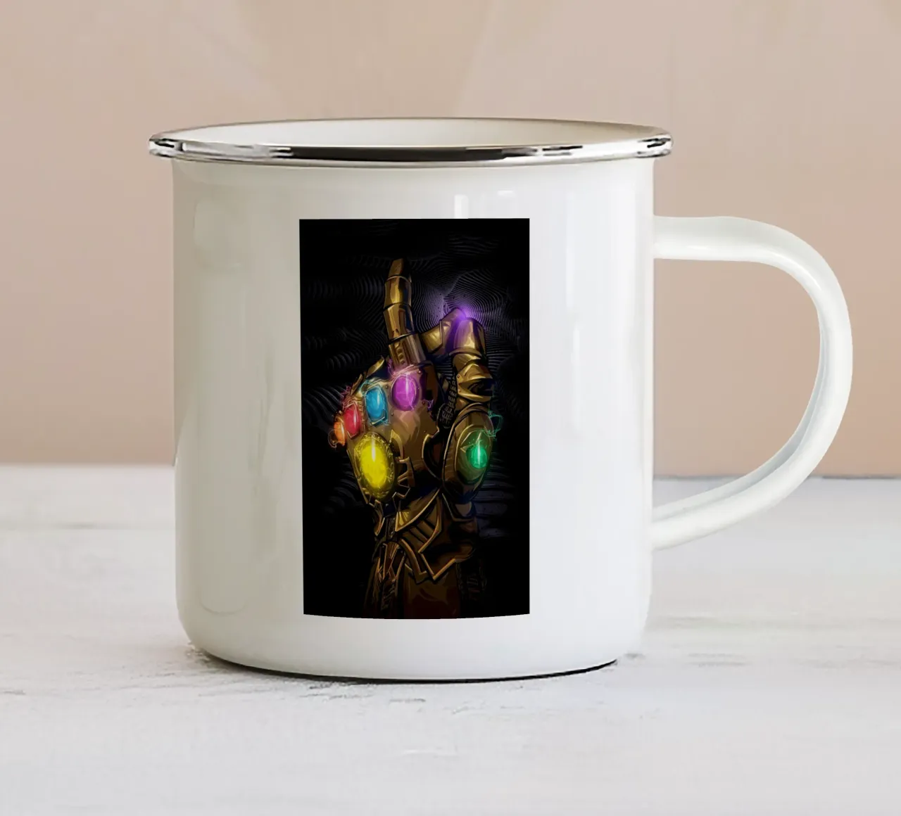 Infinity Gauntlet tazza in smalto da nabakumov