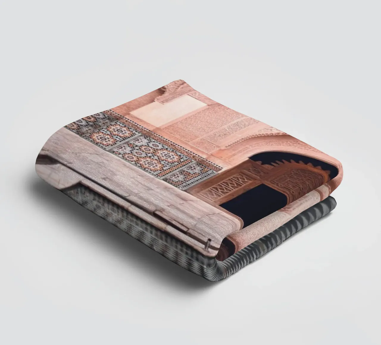 Oriental courtyard - Mystical mosaic architecture towel by Whole©