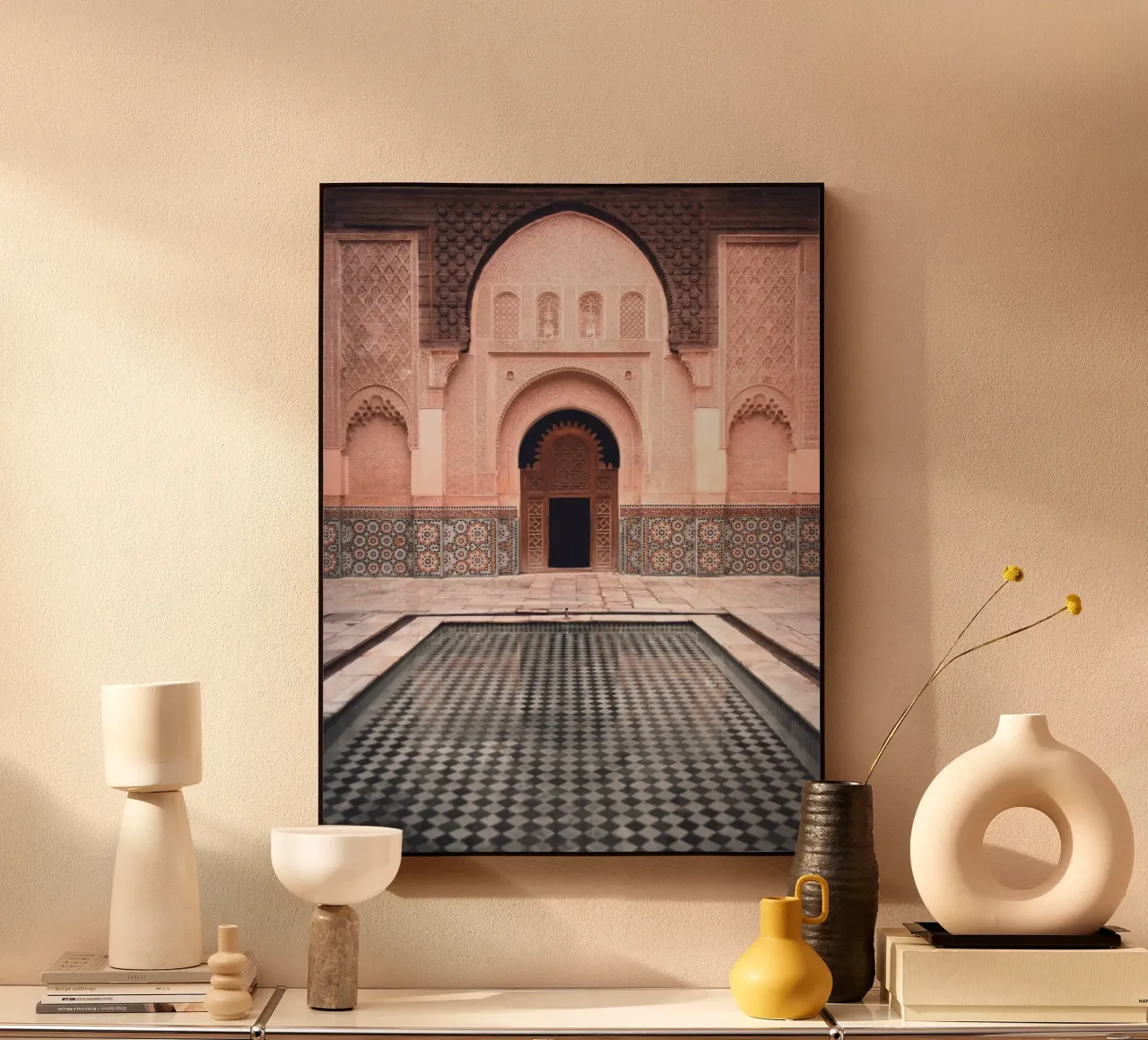 Oriental courtyard - Mystical mosaic architecture acrylic glass by Whole©