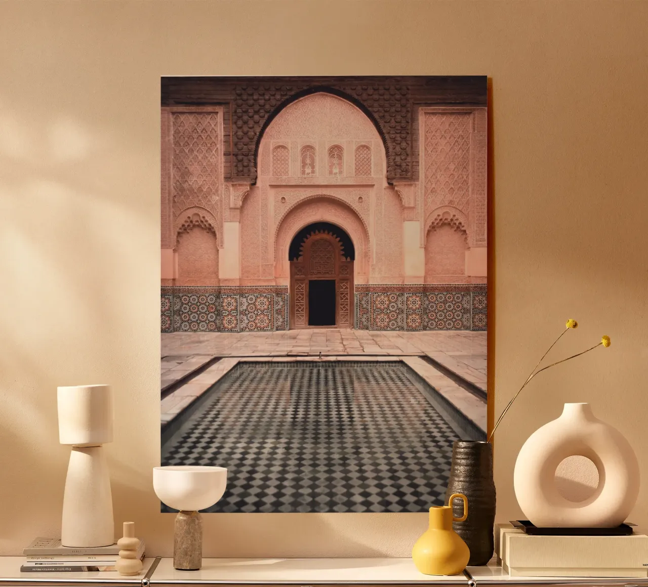 Oriental courtyard - Mystical mosaic architecture acrylic glass by Whole©