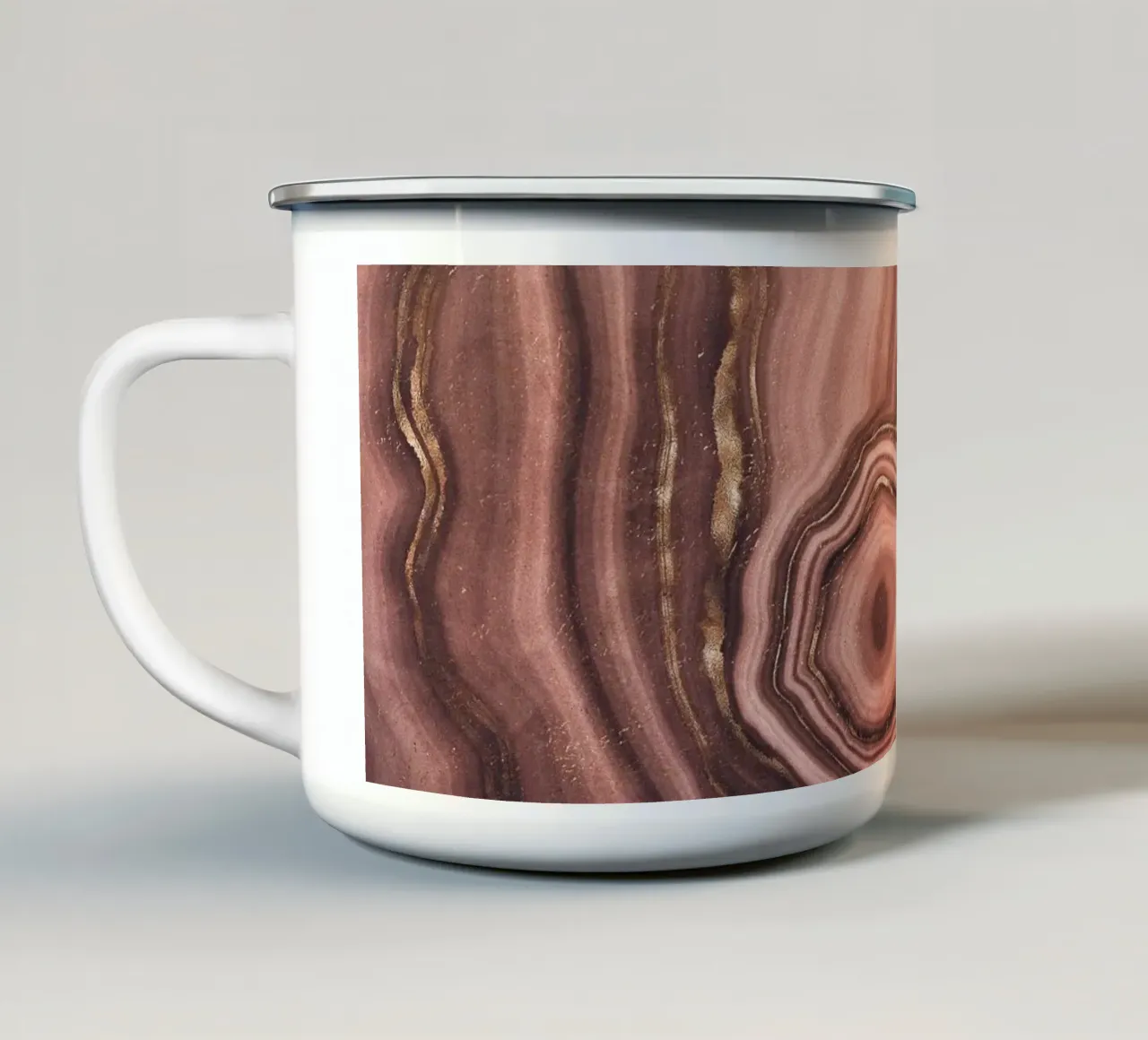 Natura astratta - Texture di marmo color terra tazza in smalto da Whole©