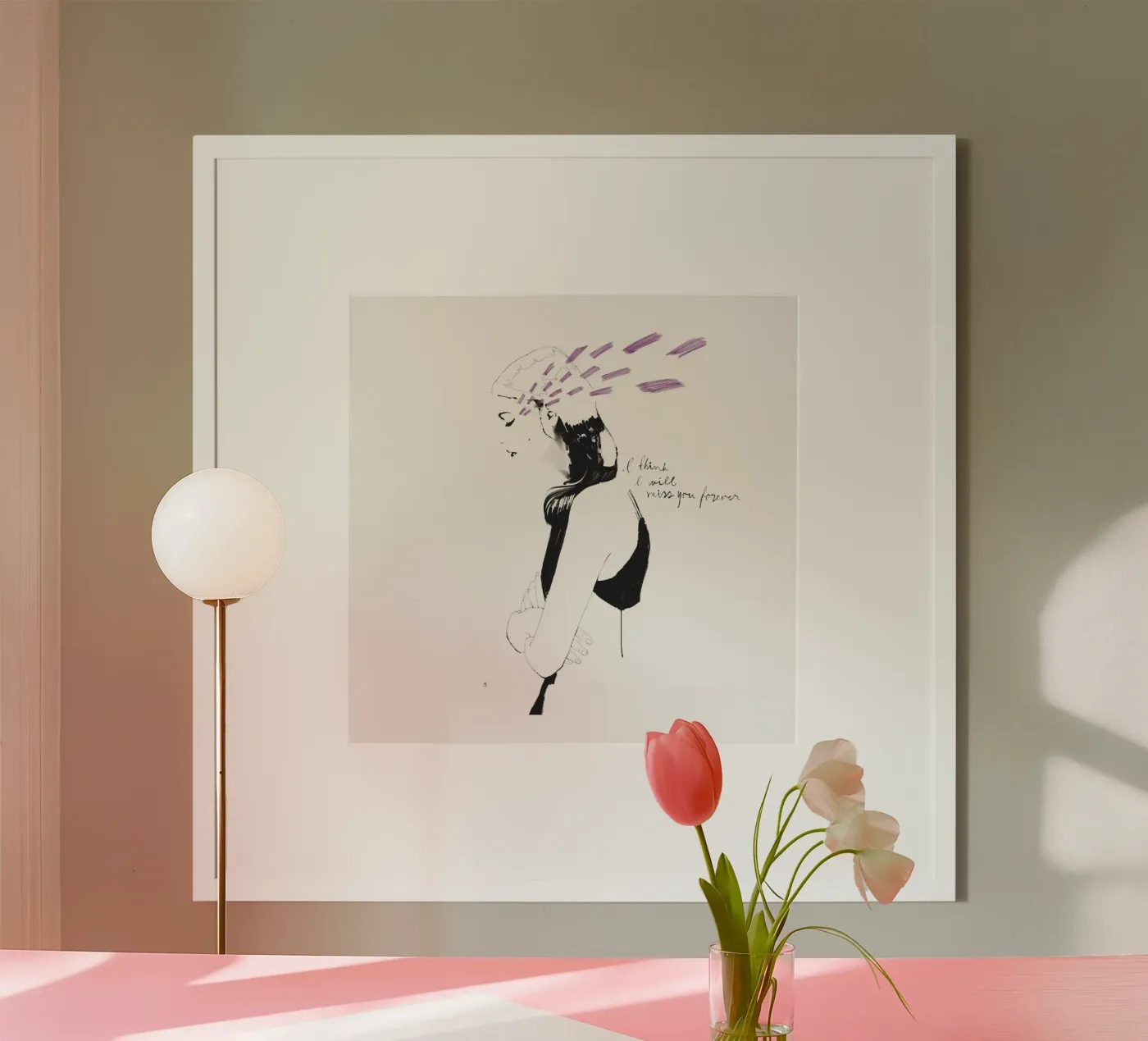 I Think I Will Miss You Forever Poster von Manuel Rebollo