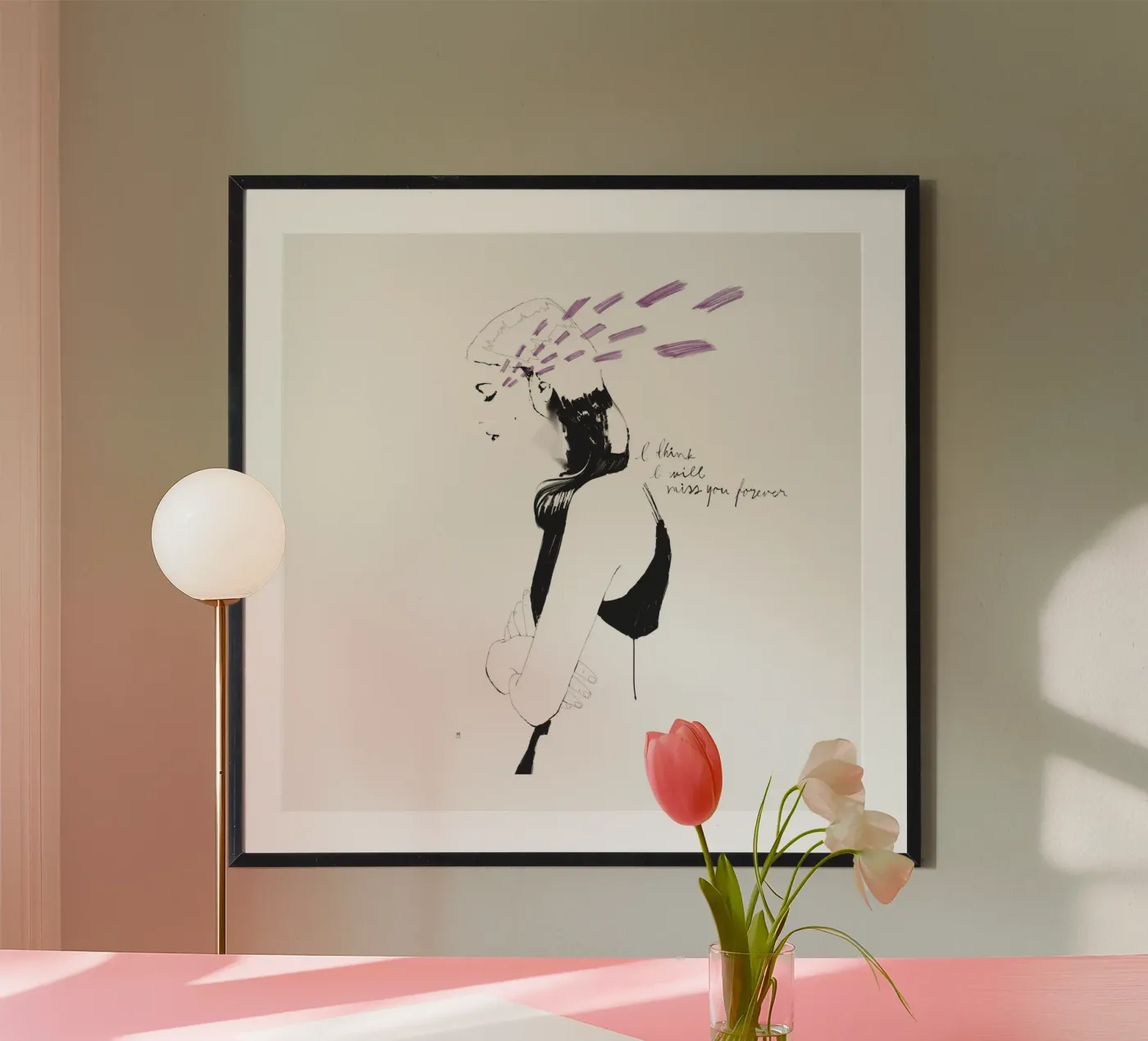 I Think I Will Miss You Forever Poster von Manuel Rebollo