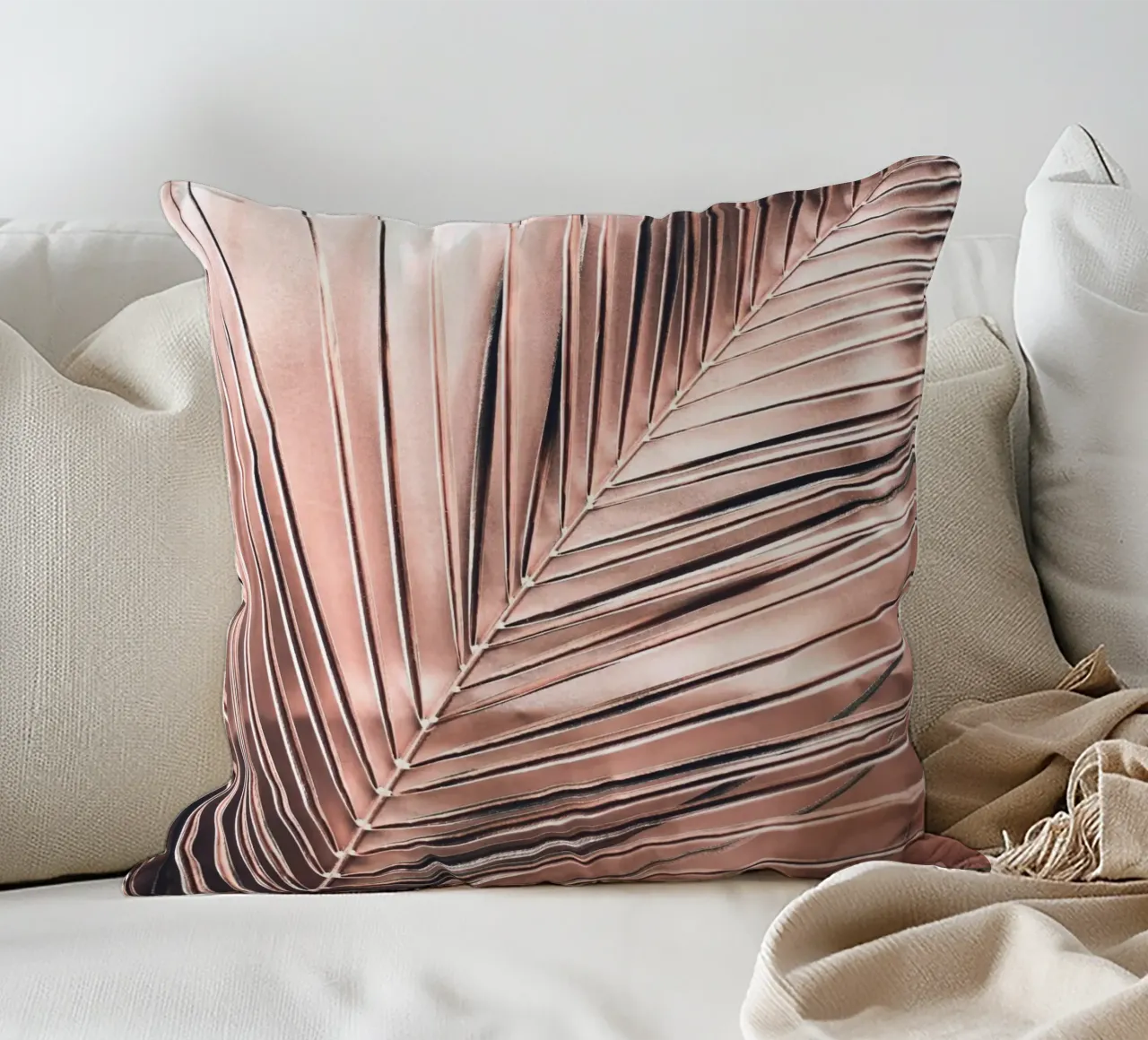 Struttura fogliare tropicale - Natura elegante cuscino da Whole©
