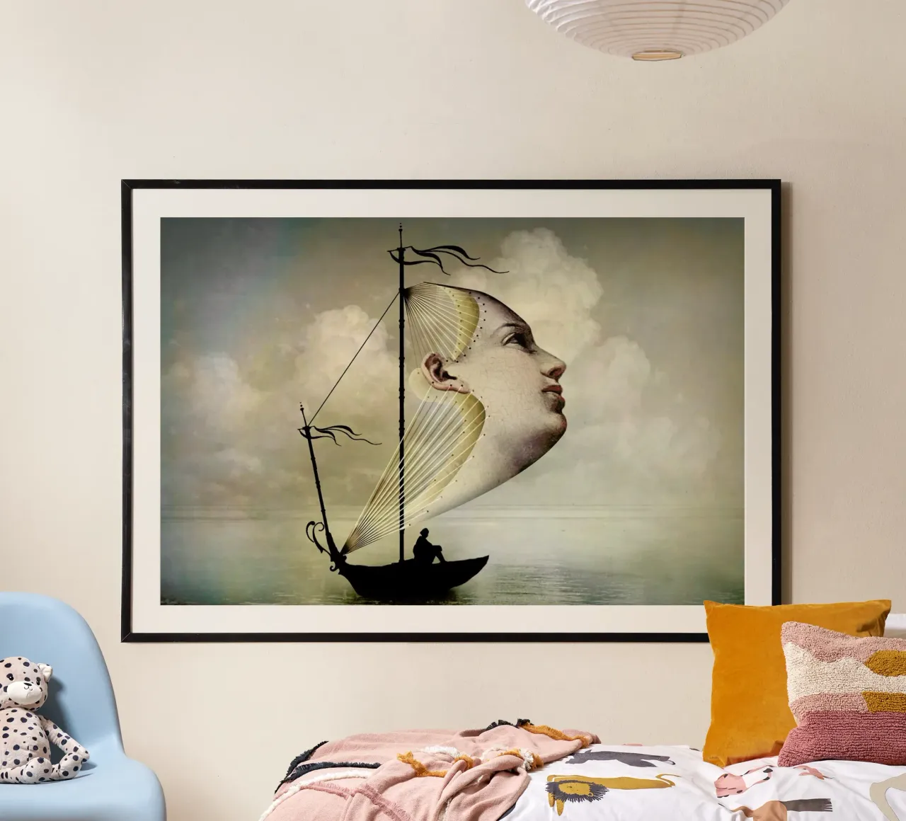 Homeward Bound poster con telaio in legno da Catrin Welz-Stein