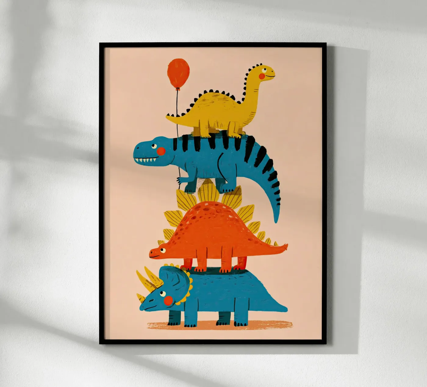 Dinosaur Tower Stack Poster von Zuno