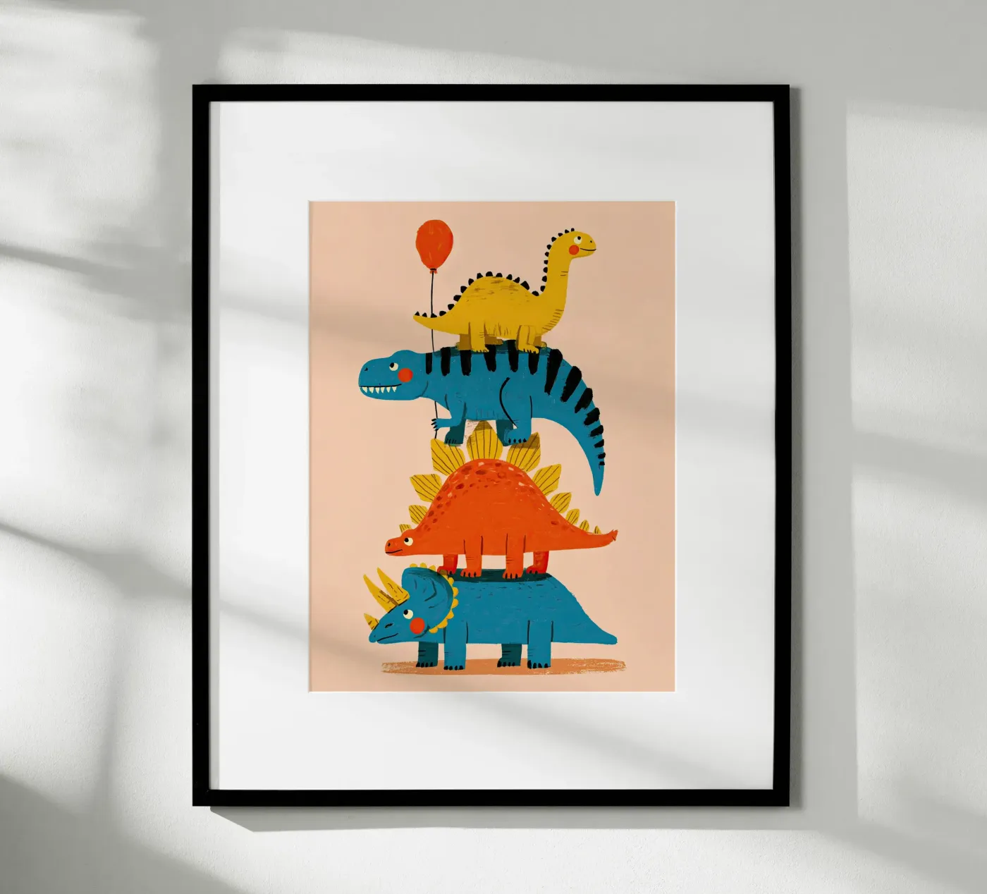 Dinosaur Tower Stack Poster von Zuno