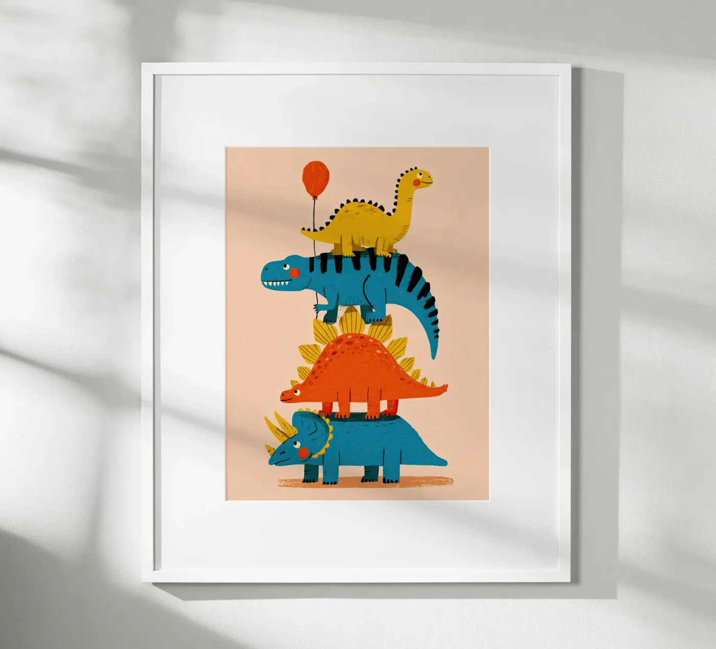 Dinosaur Tower Stack Poster von Zuno