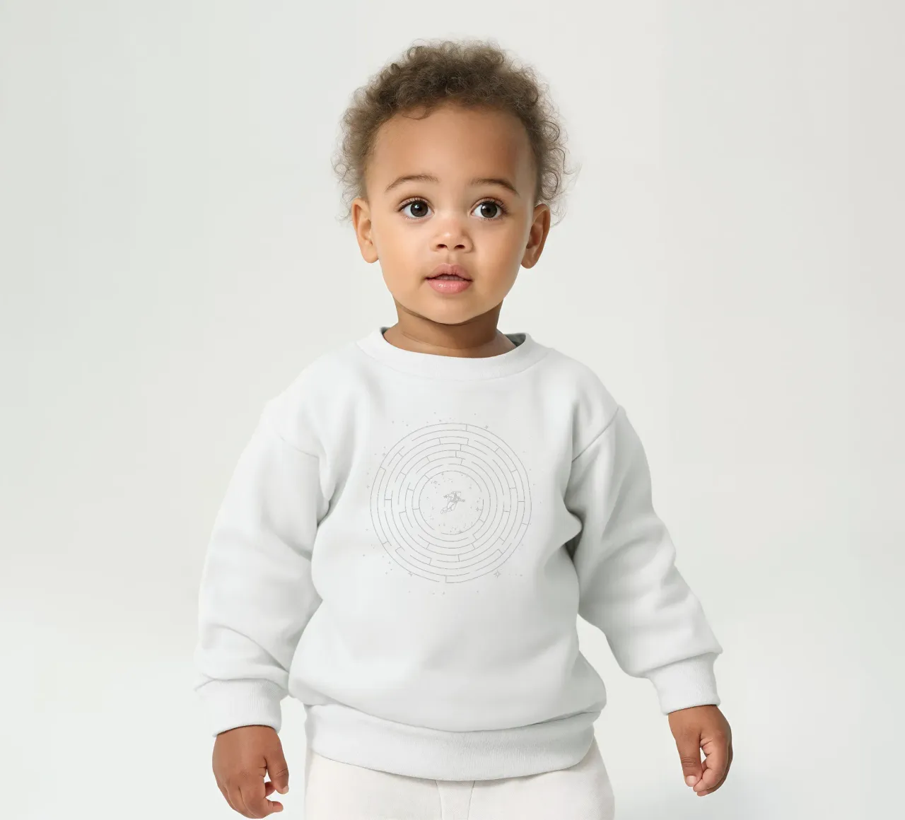 Astronaut Maze Adventure Labyrinth Exploration felpa neonato da Tobe Fonseca