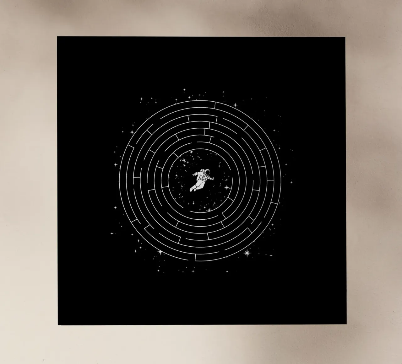 Astronaut Maze Adventure Labyrinth Exploration pellicola backlit da Tobe Fonseca