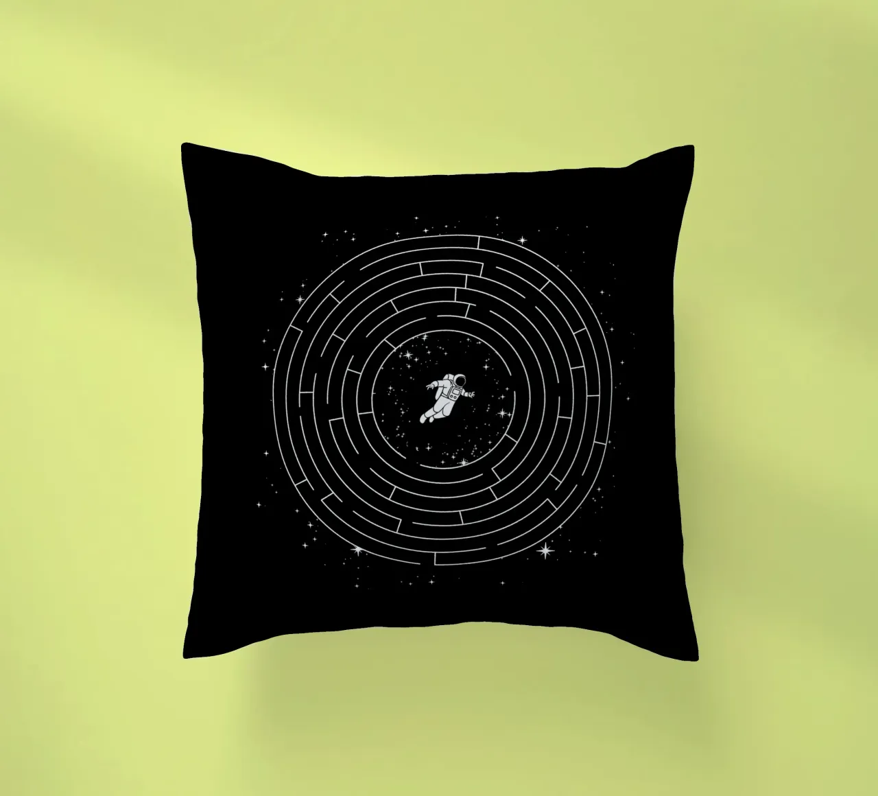 Astronaut Maze Adventure Labyrinth Exploration cuscino da Tobe Fonseca
