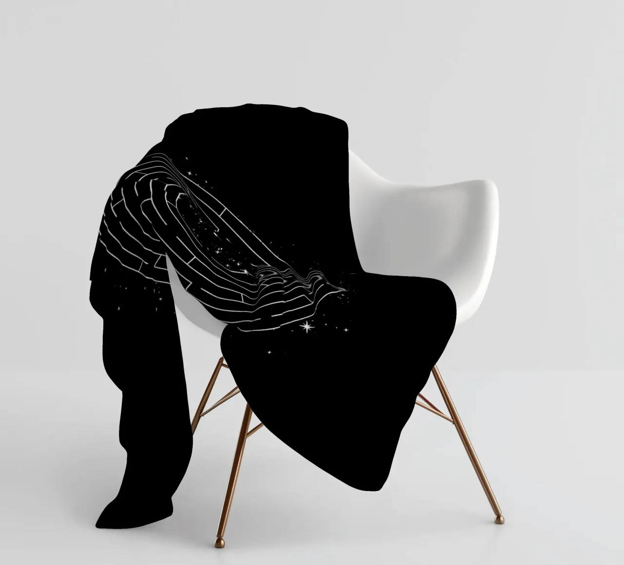 Astronaut Maze Adventure Labyrinth Exploration coperta in pile da Tobe Fonseca