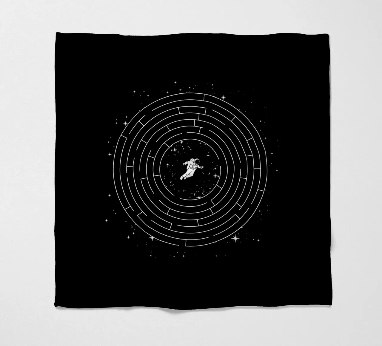Astronaut Maze Adventure Labyrinth Exploration coperta in pile da Tobe Fonseca