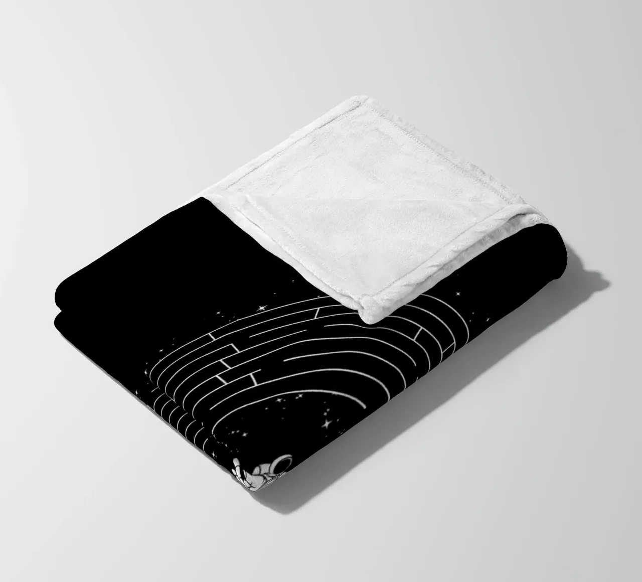 Astronaut Maze Adventure Labyrinth Exploration coperta in pile da Tobe Fonseca