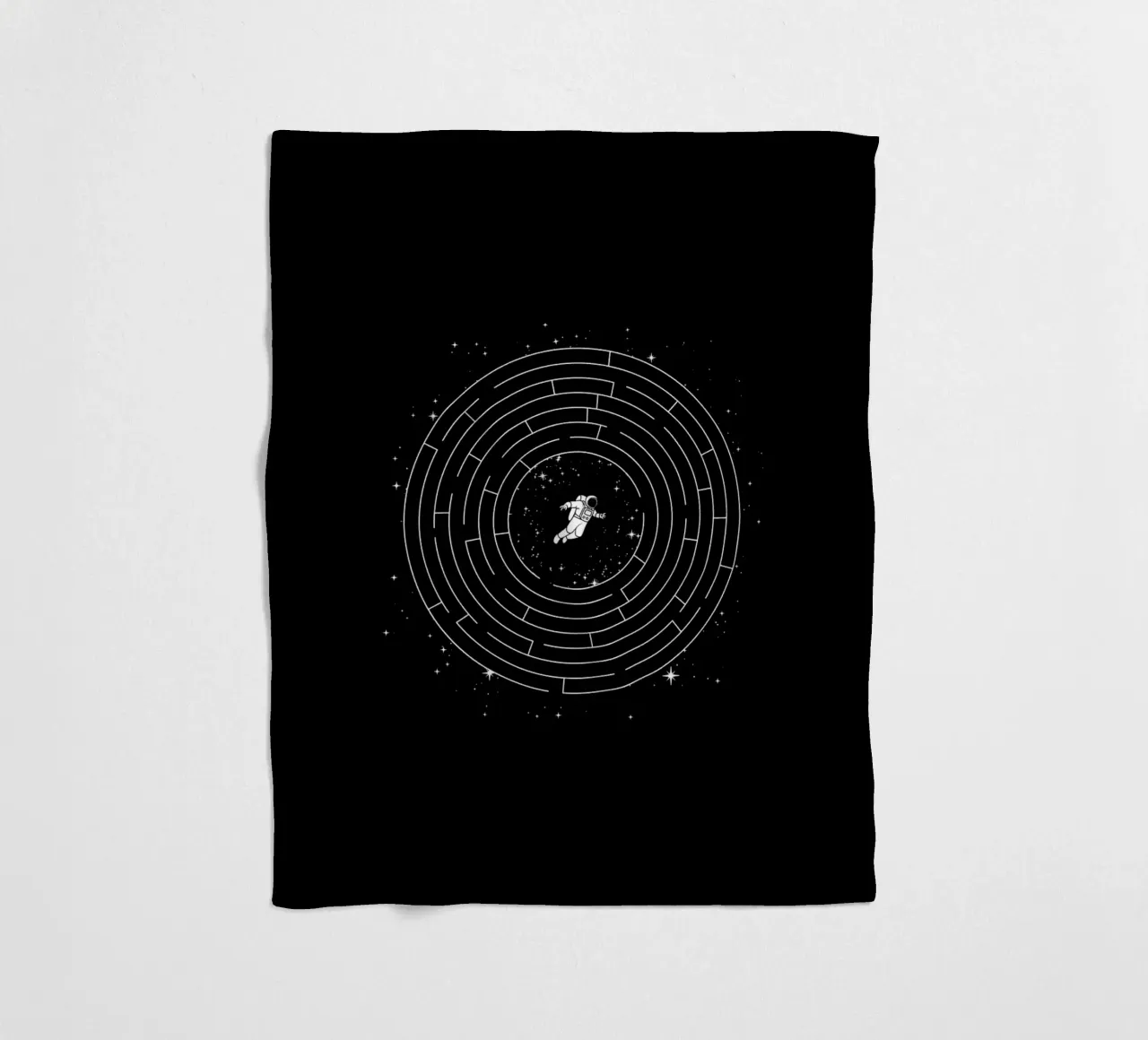 Astronaut Maze Adventure Labyrinth Exploration coperta in pile da Tobe Fonseca