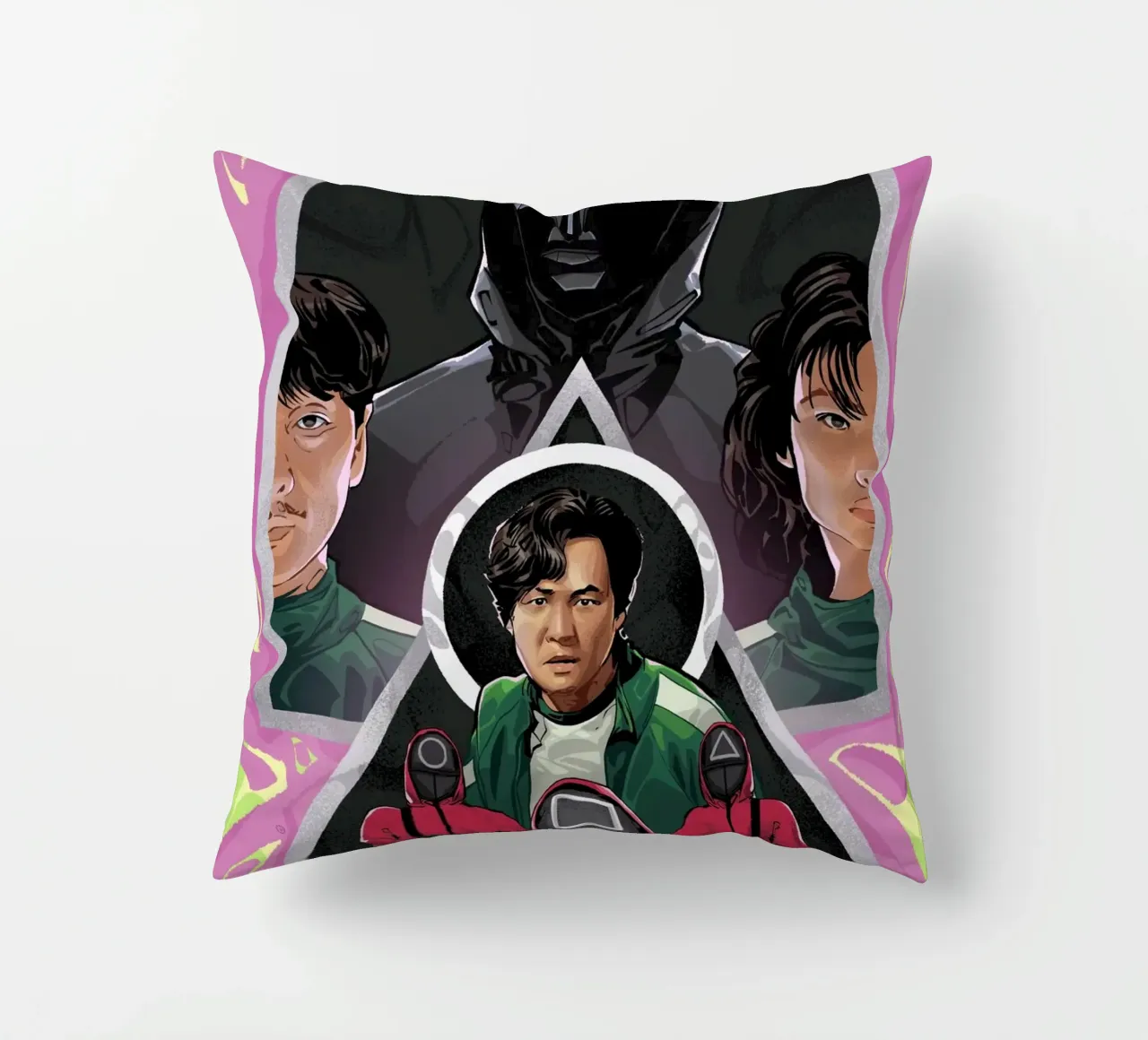 Squid Game decorative cushion by nabakumov