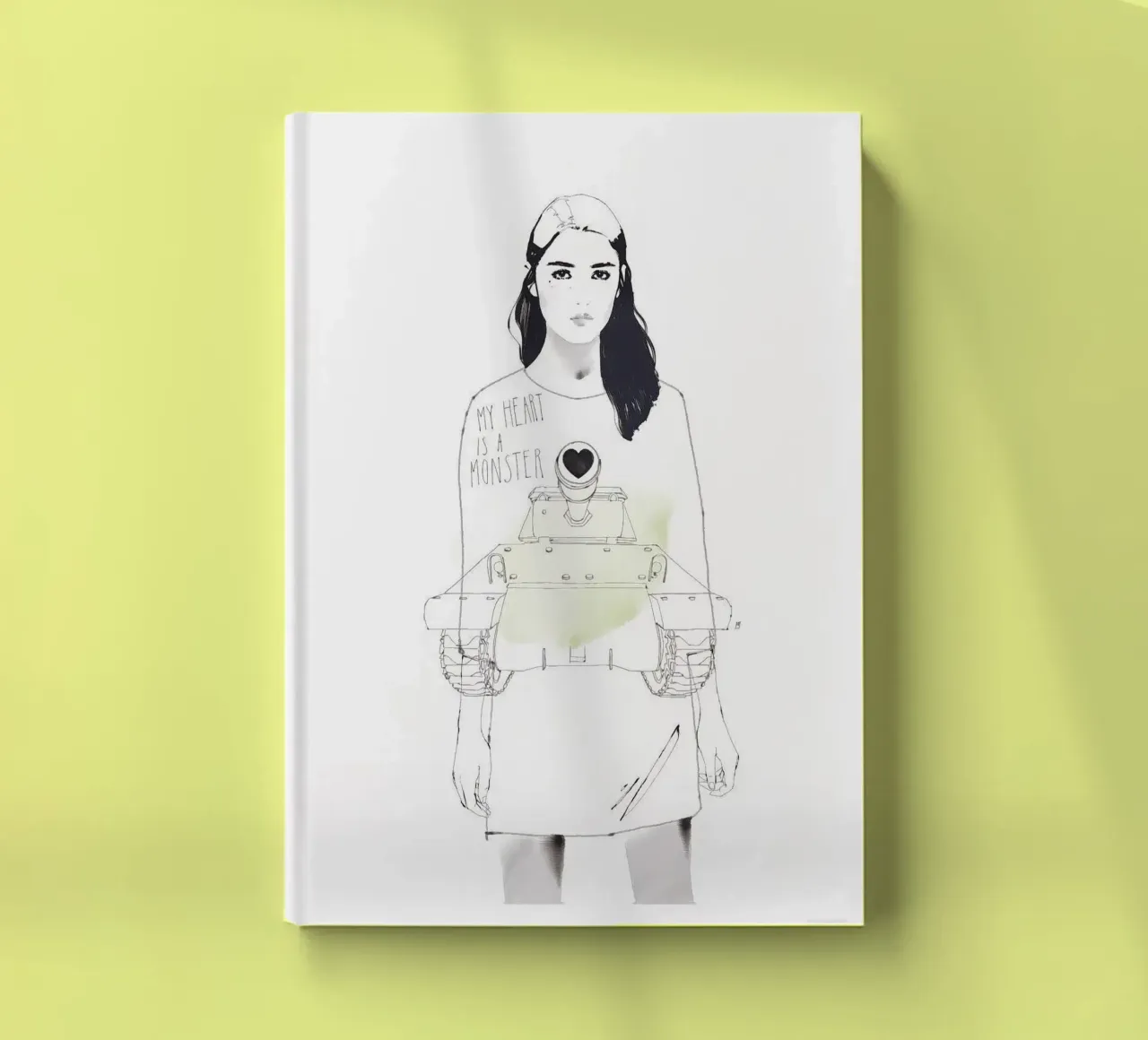 My Heart Is A Monster notebook by Manuel Rebollo