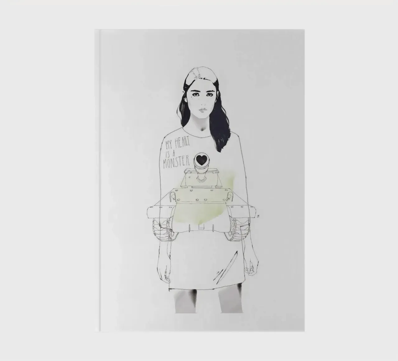 My Heart Is A Monster notebook by Manuel Rebollo