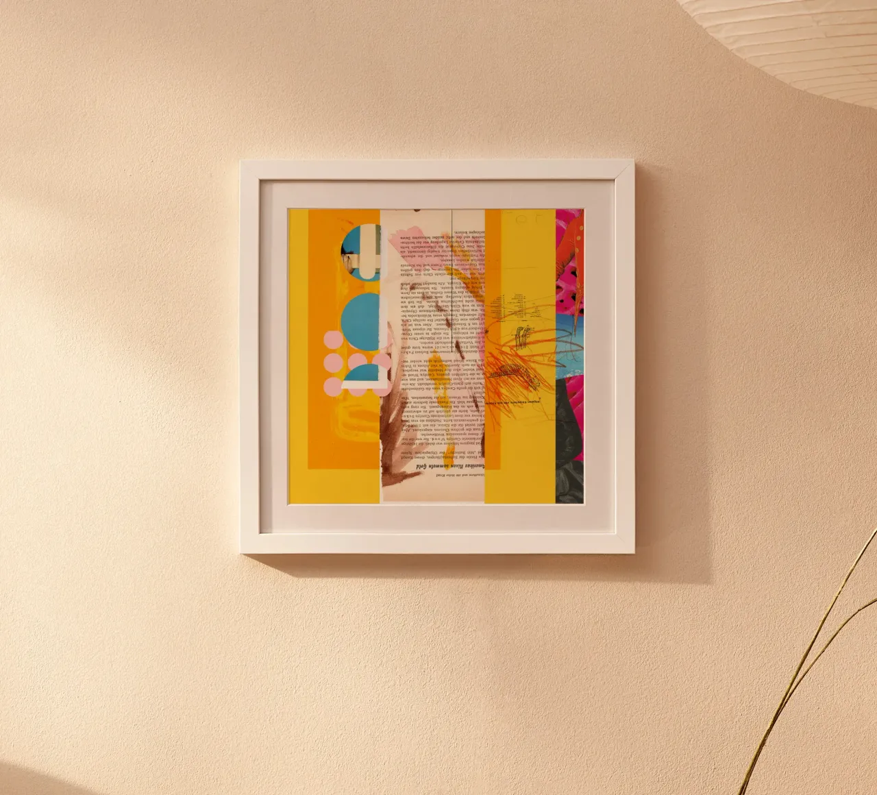 another daydream · something different now poster with wooden frame by Marko Köppe