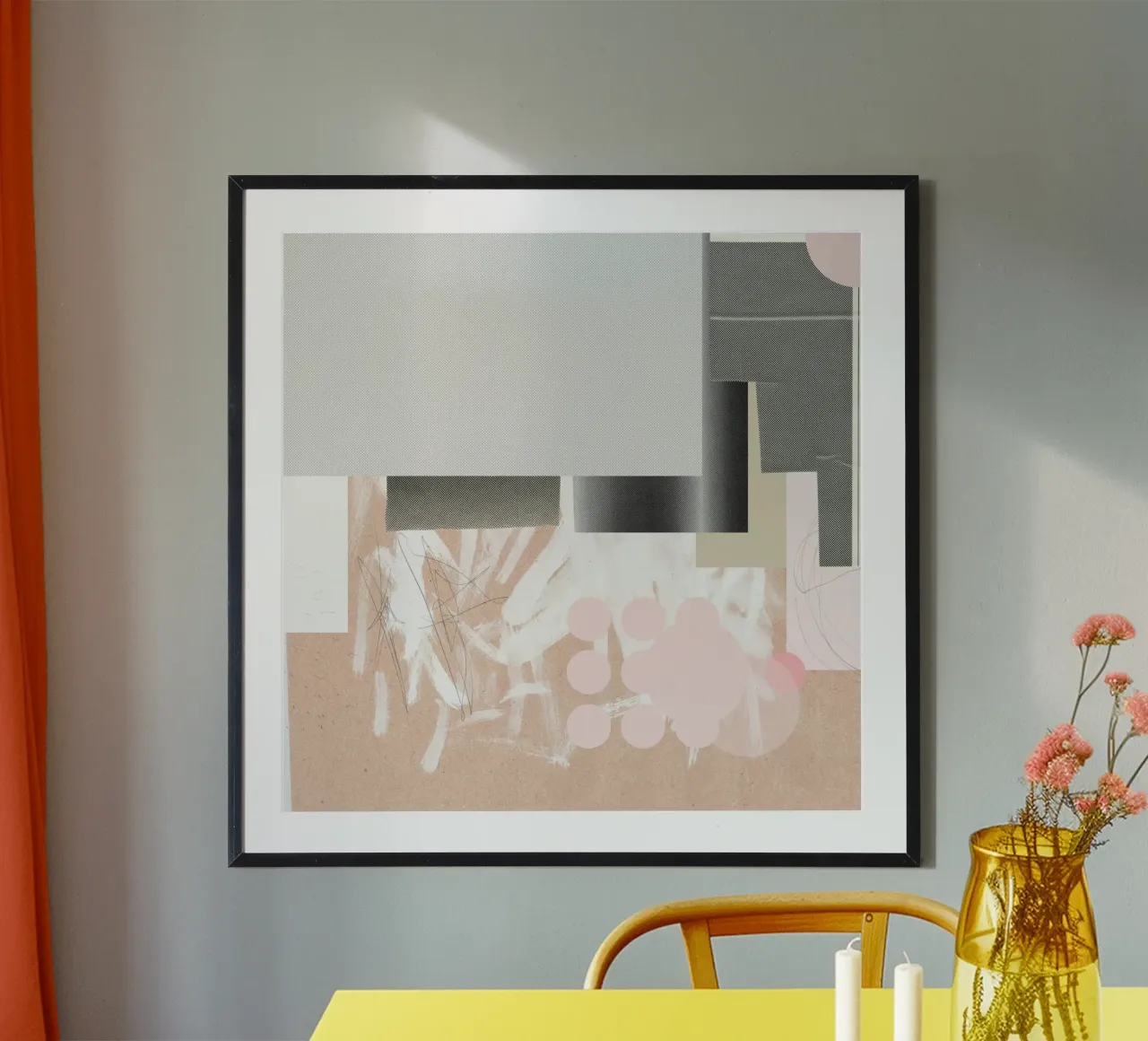 another daydream · vormals irgendwas poster with wooden frame by Marko Köppe