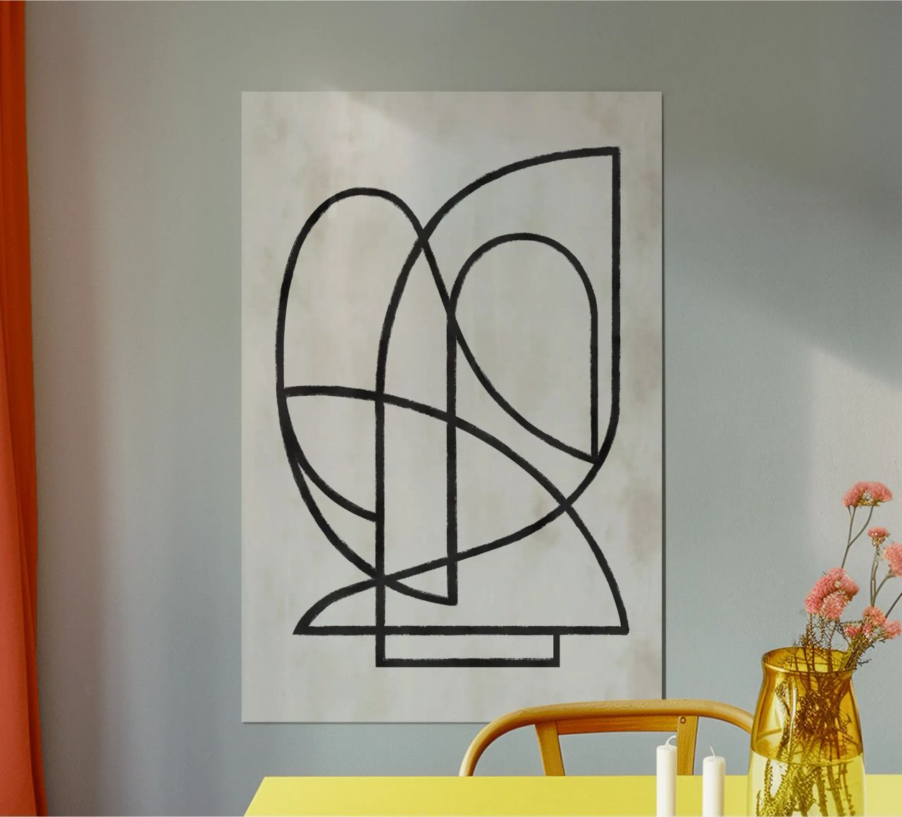 Pati Cascino - Contours I poster by The Artcircle