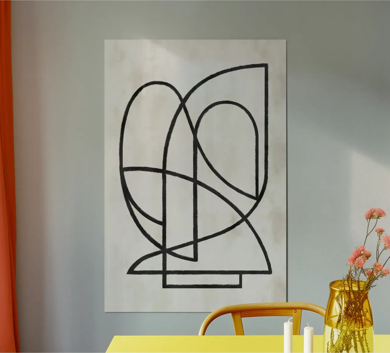 Pati Cascino - Contours I poster by The Artcircle