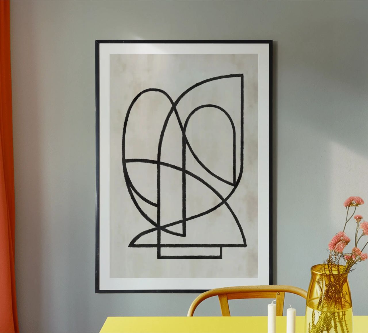Pati Cascino - Contours I poster by The Artcircle