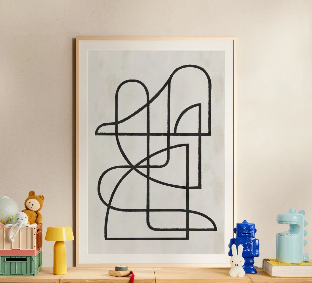 Pati Cascino - Contours II poster by The Artcircle