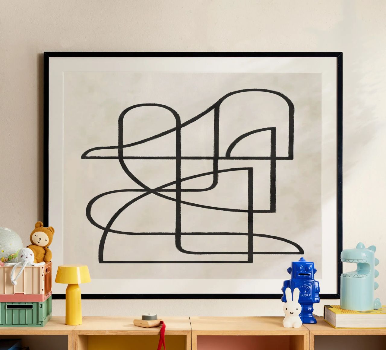 Pati Cascino - Contours II poster by The Artcircle