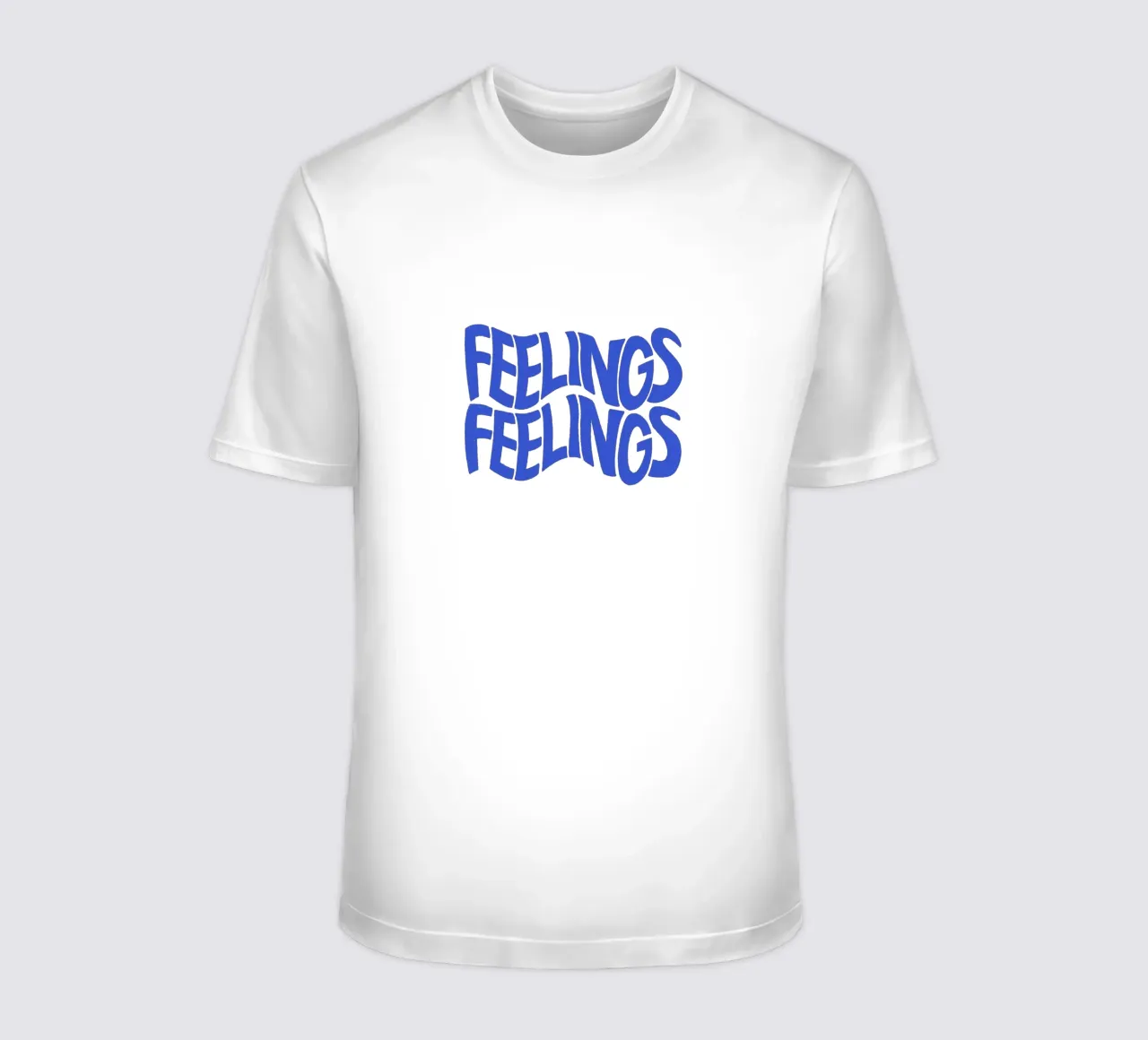 Pati Cascino - Feelings Blue t-shirt by The Artcircle