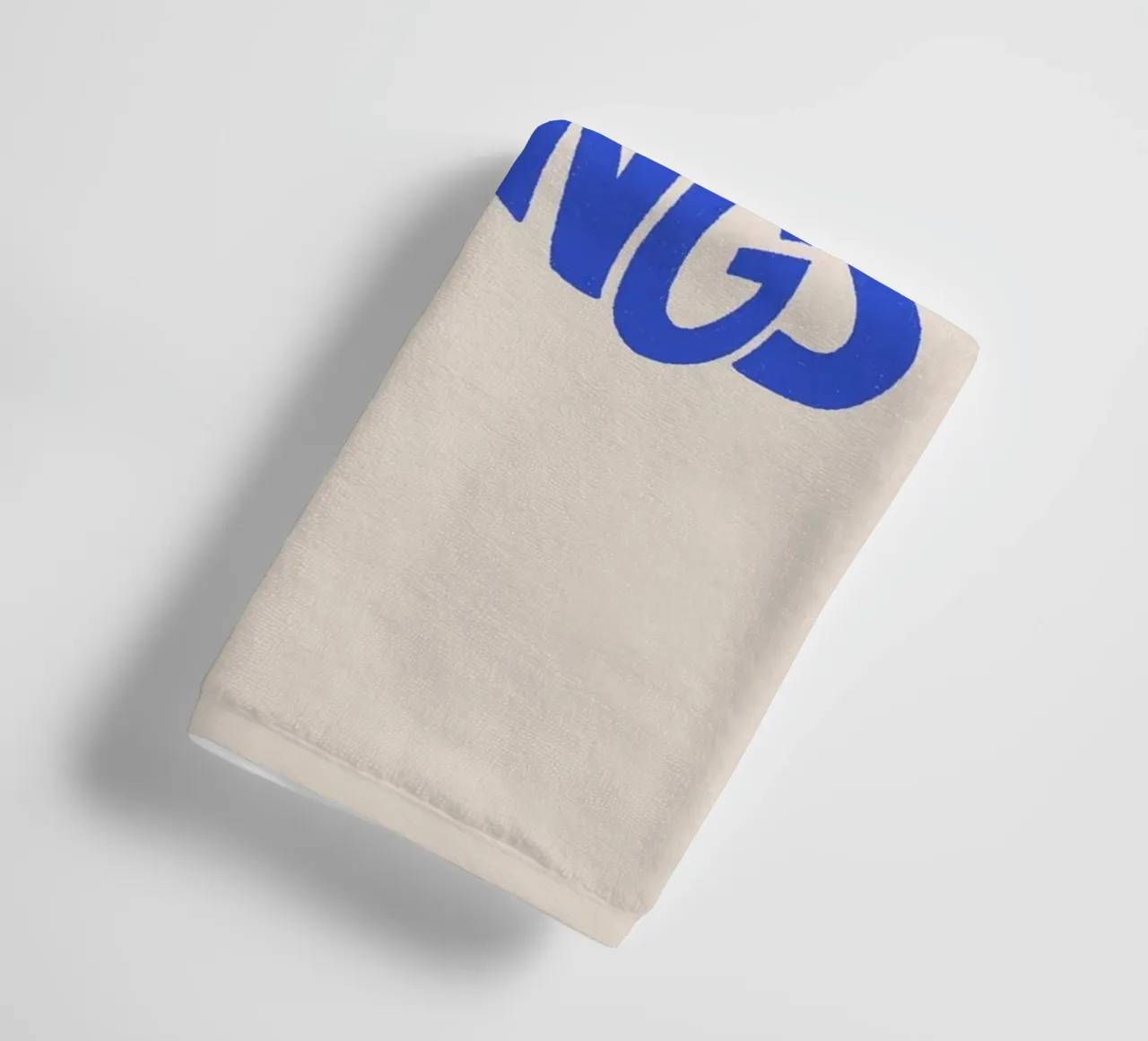 Pati Cascino - Feelings Blue towel by The Artcircle