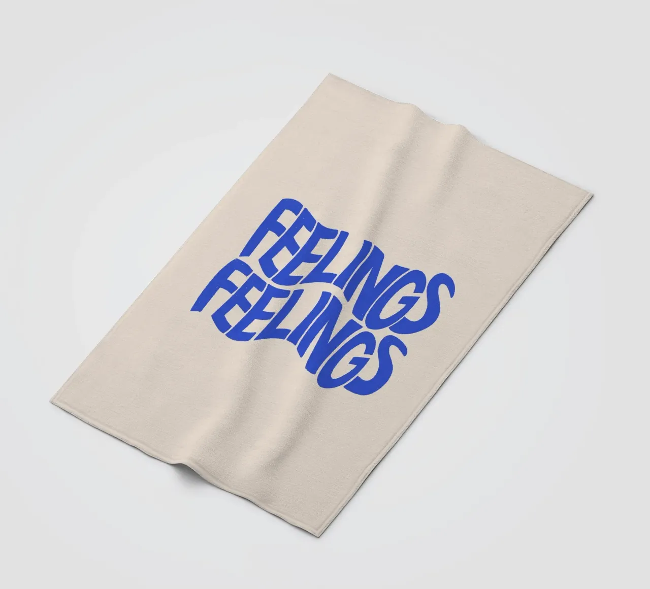 Pati Cascino - Feelings Blue fleece blanket by The Artcircle
