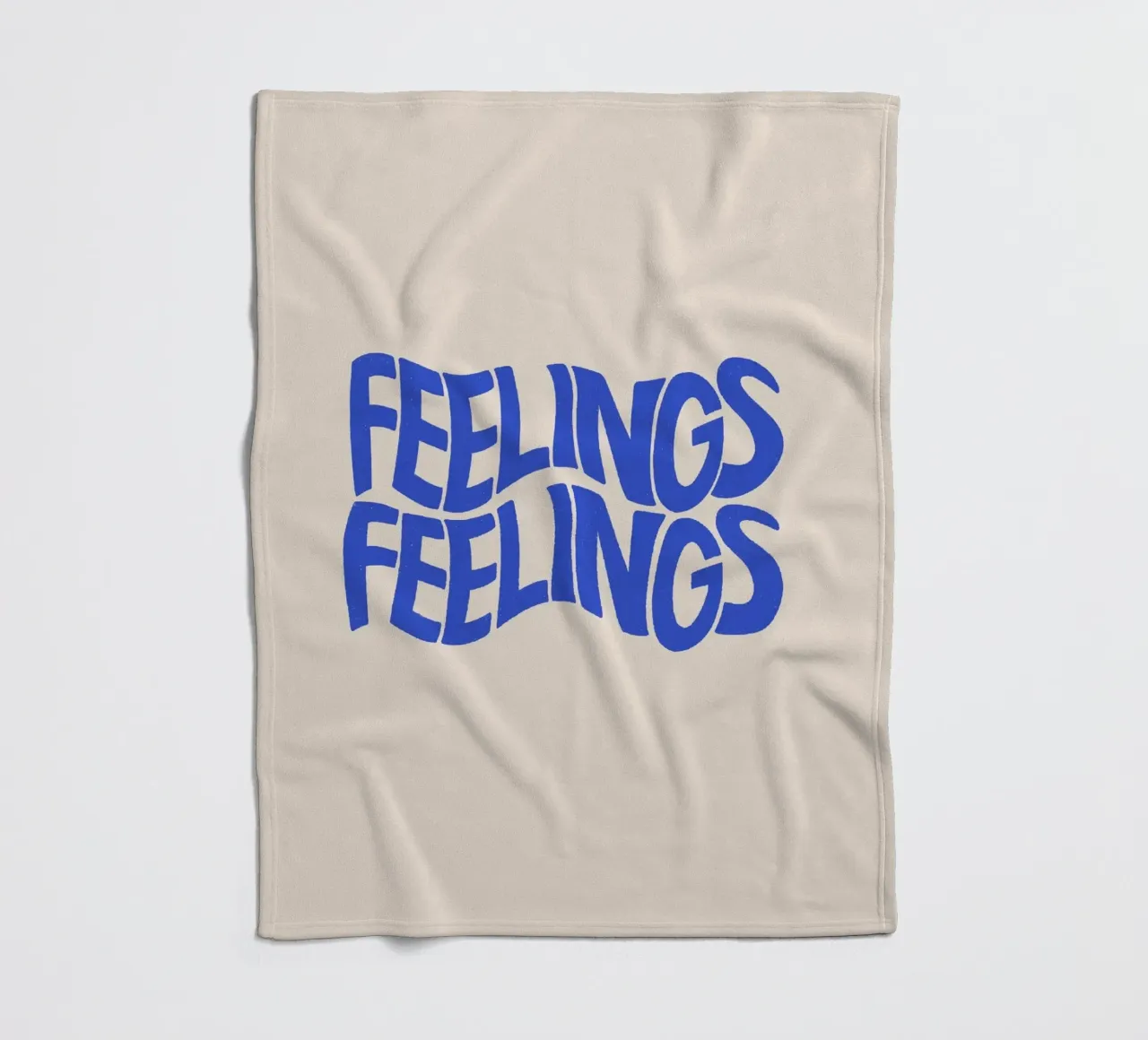 Pati Cascino - Feelings Blue fleece blanket by The Artcircle