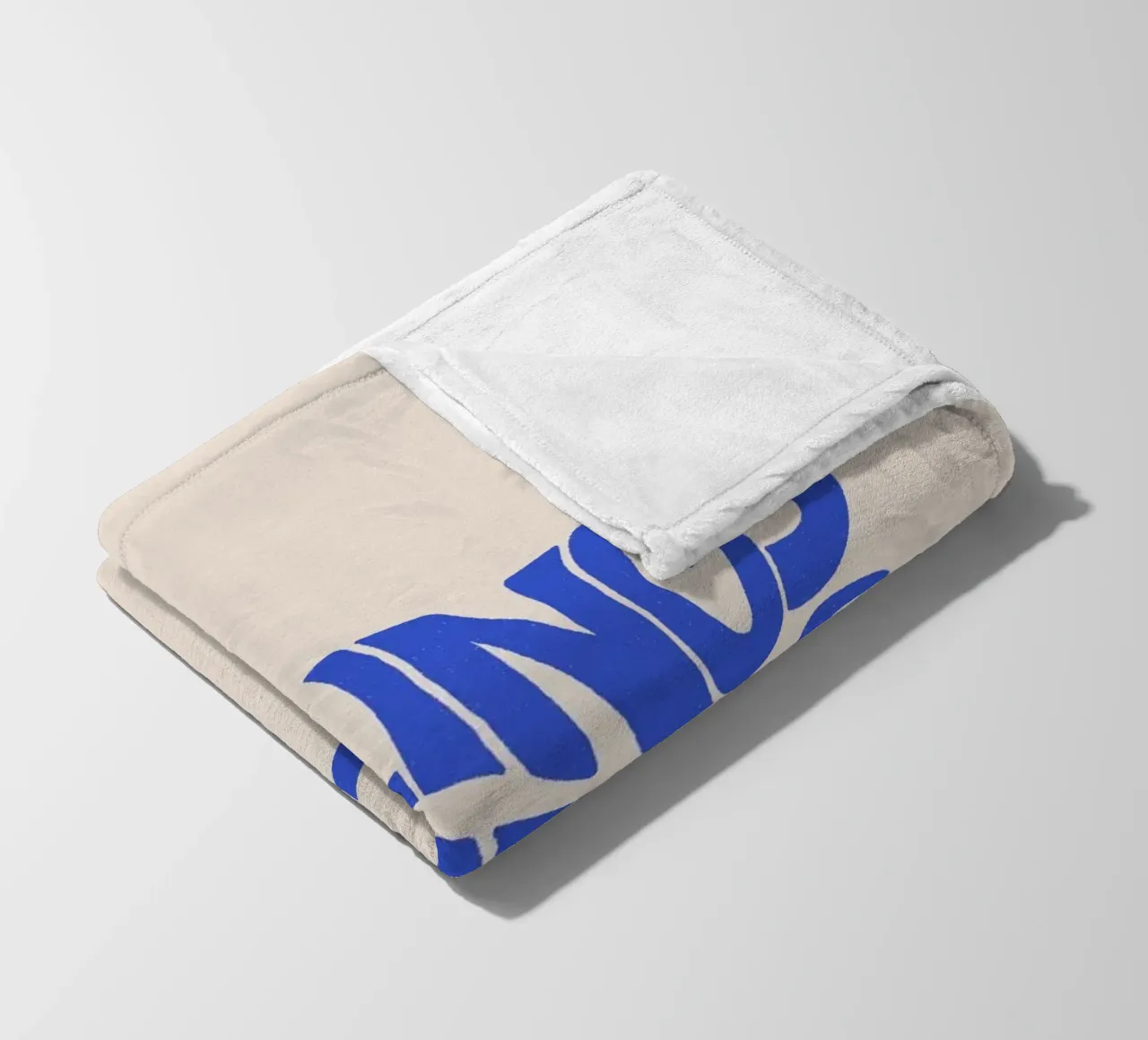 Pati Cascino - Feelings Blue fleece blanket by The Artcircle