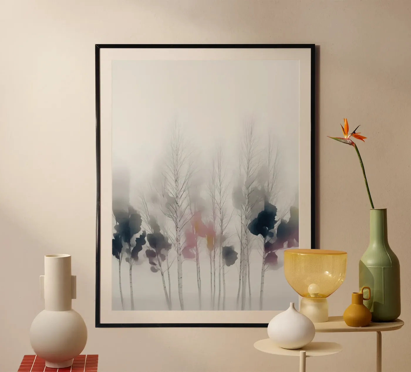 White Birch Forest poster da Hazia