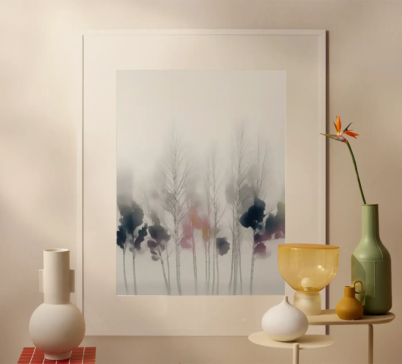 White Birch Forest poster da Hazia
