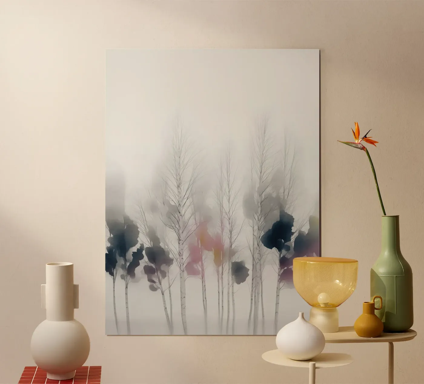 White Birch Forest poster da Hazia