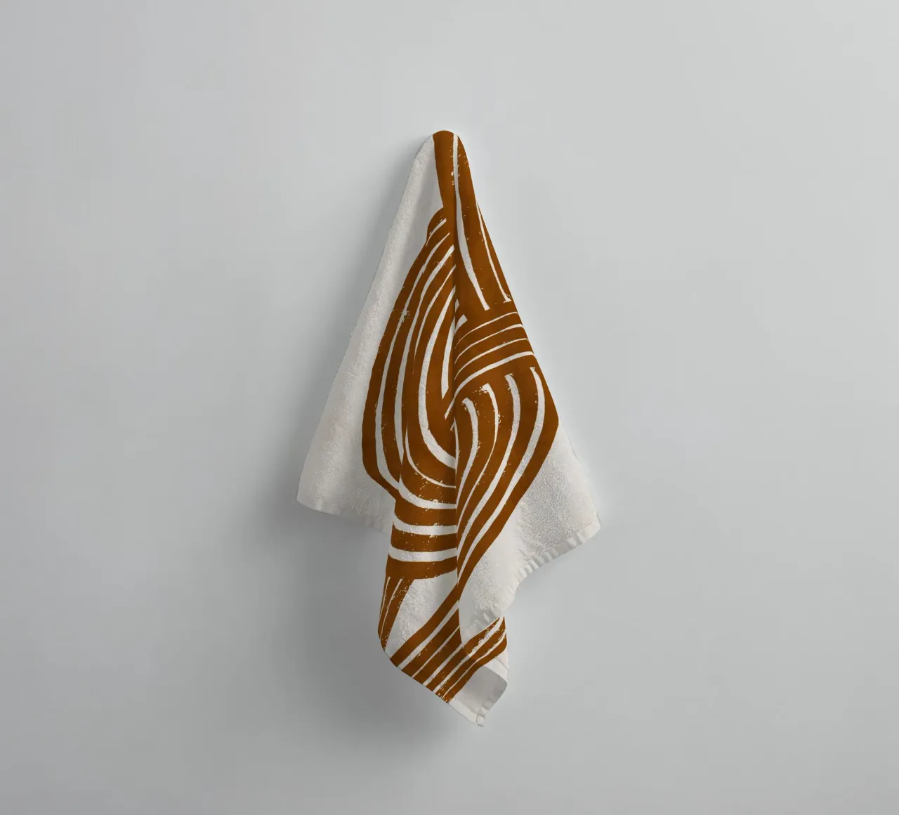 Pati Cascino - Knot Terracotta asciugamano da bagno da The Artcircle
