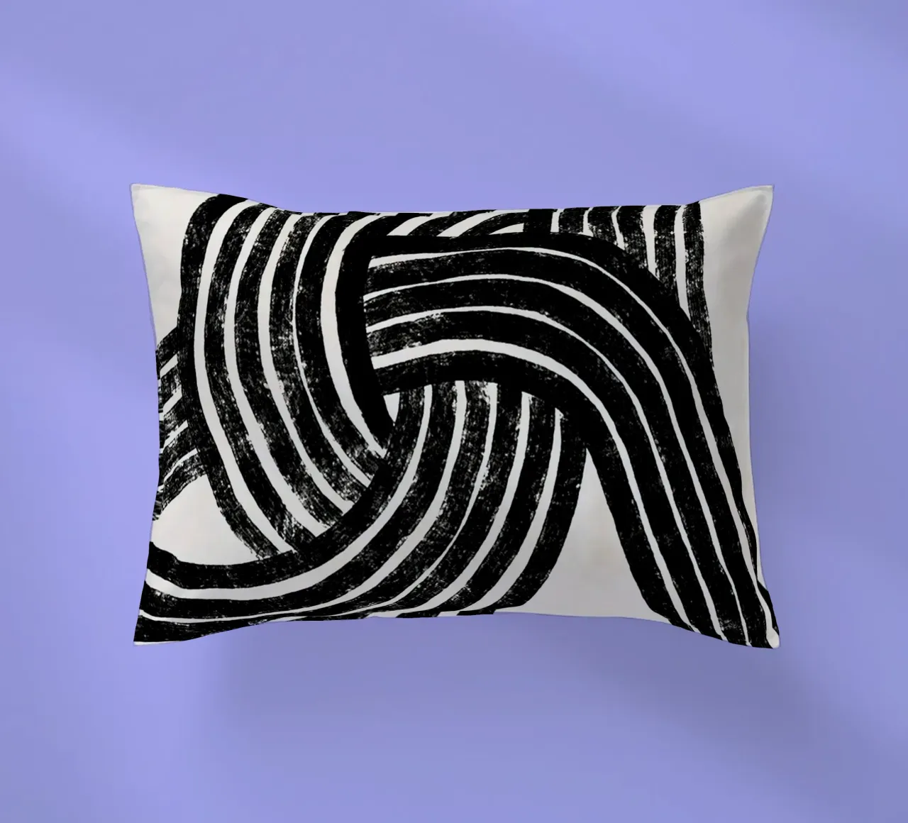 Pati Cascino - Knot Black decorative cushion by The Artcircle