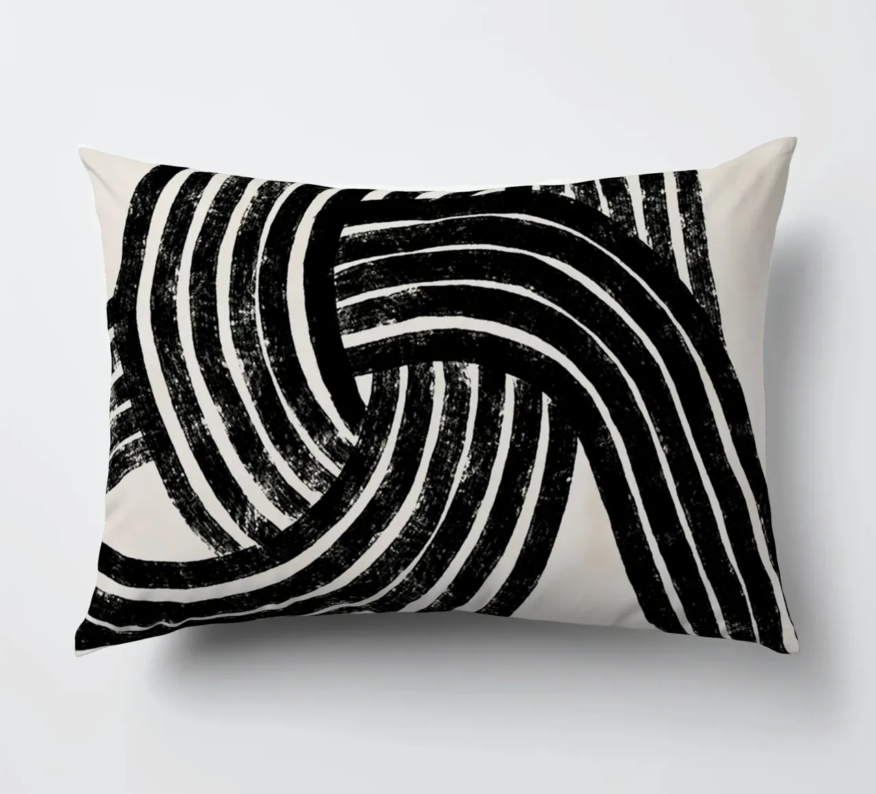Pati Cascino - Knot Black decorative cushion by The Artcircle