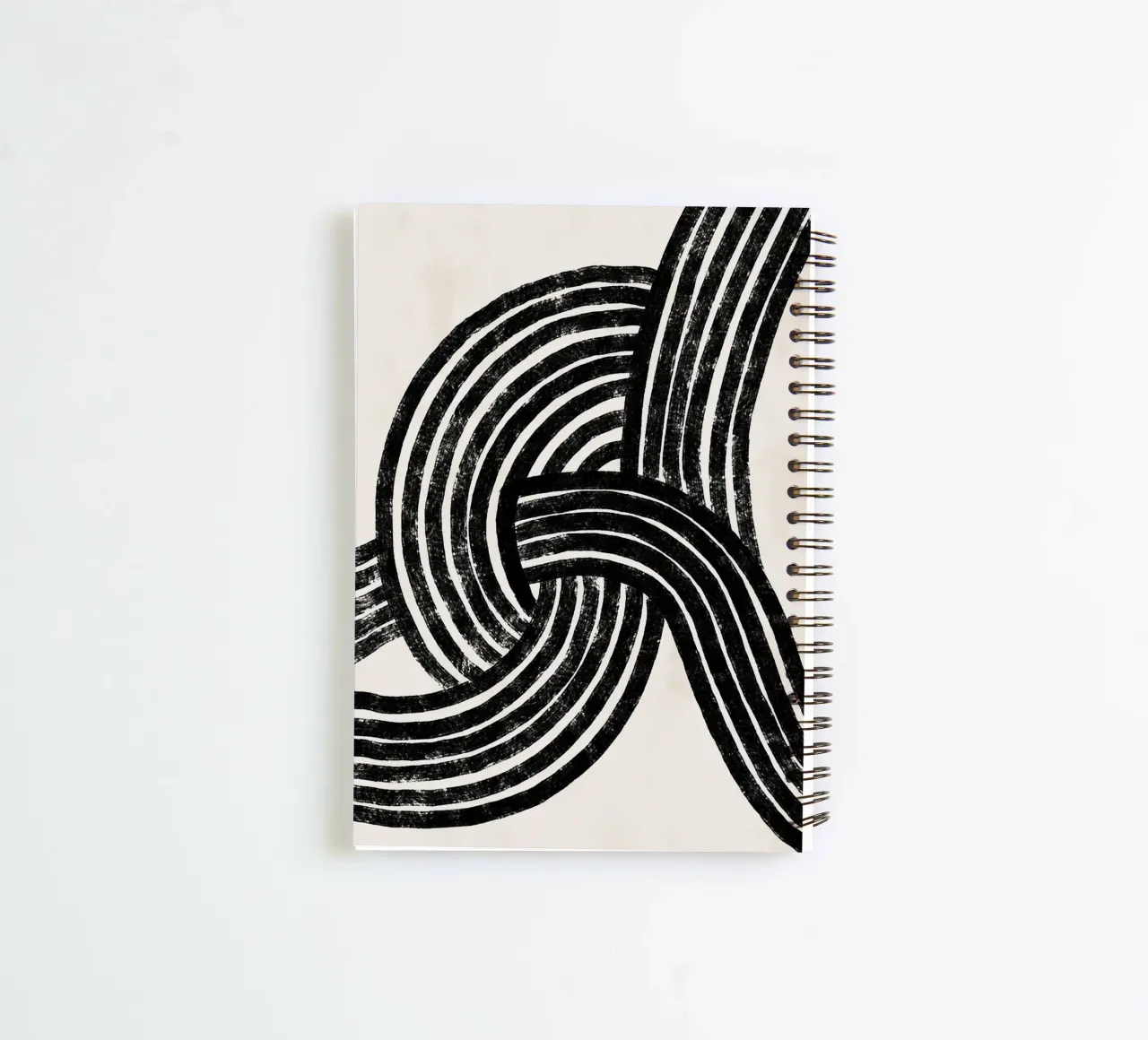 Pati Cascino - Knot Black spiral notebook by The Artcircle