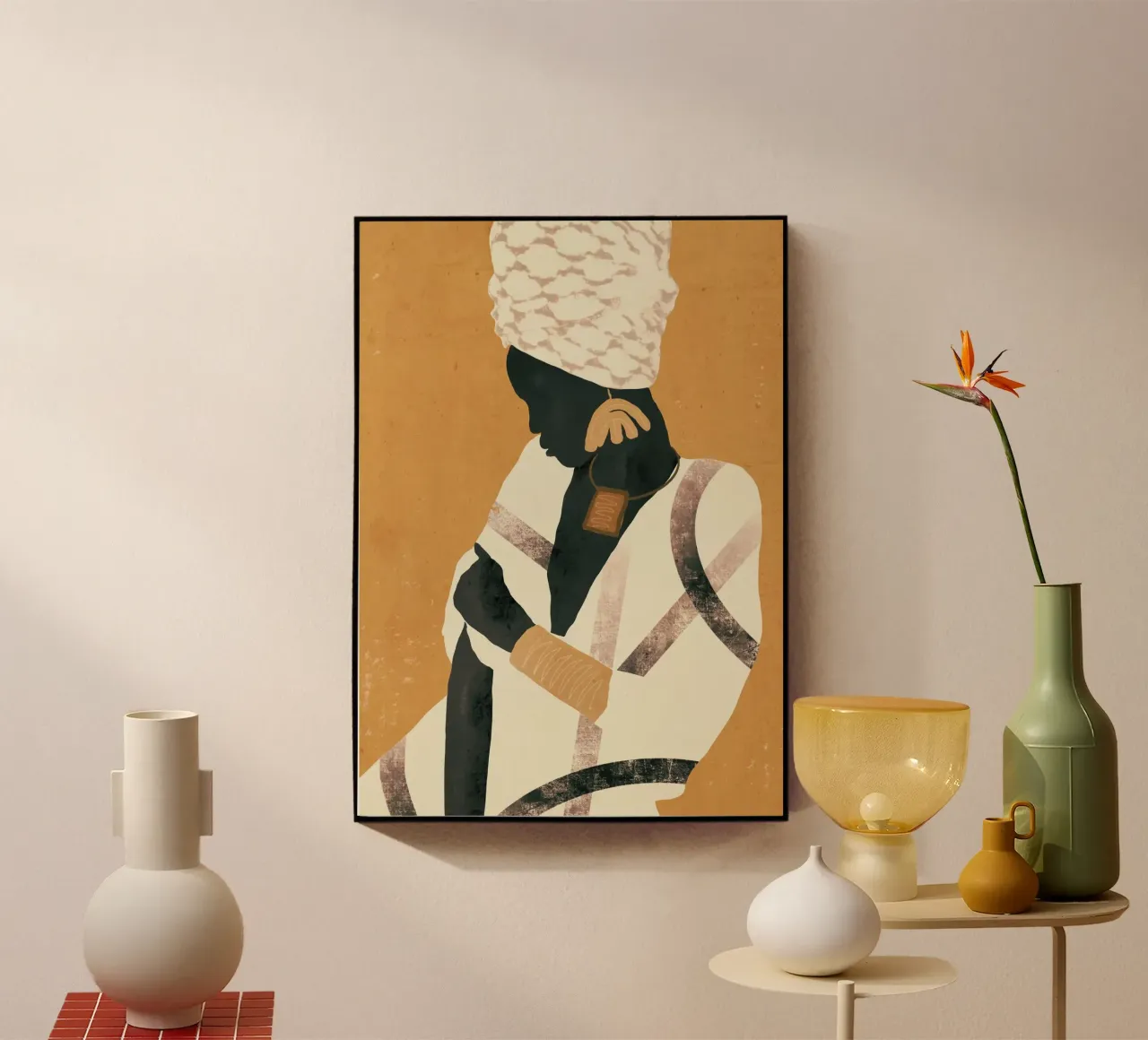 African Woman acrylic glass by ThingDesign