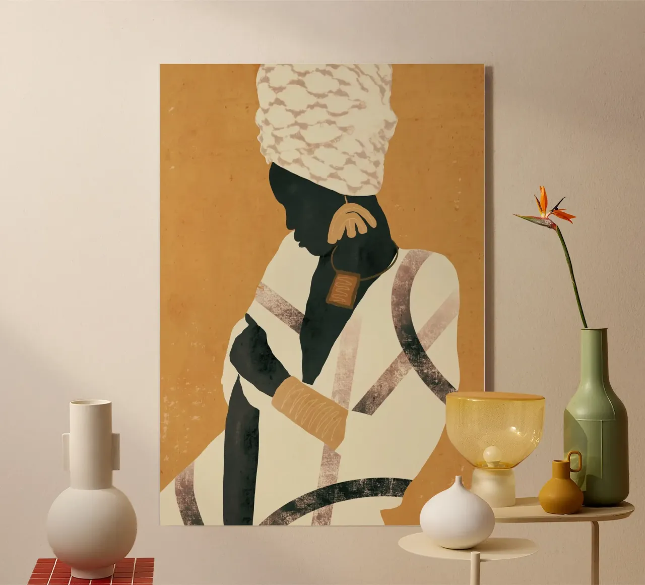 African Woman acrylic glass by ThingDesign