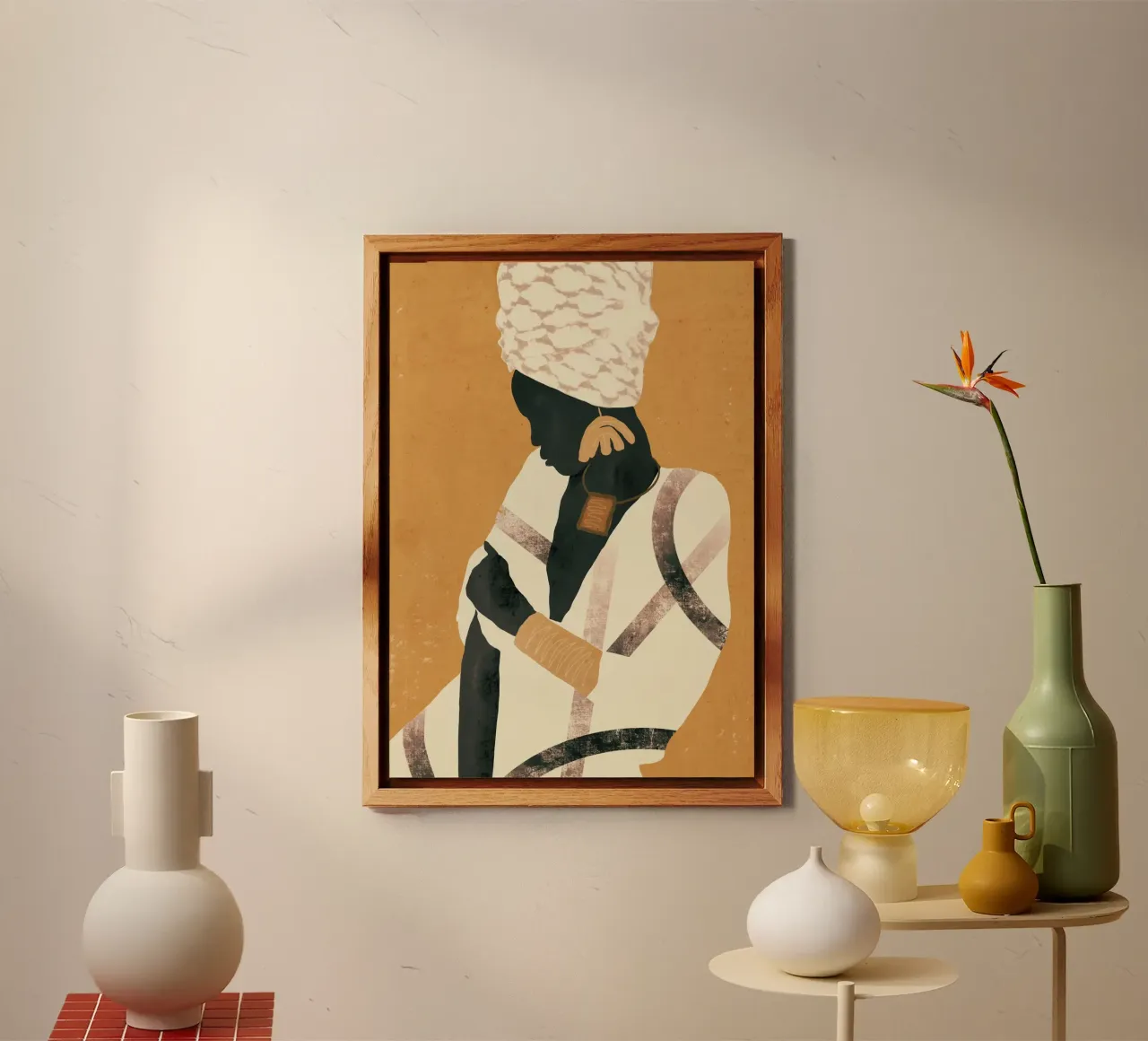 Donna africana alluminio dibond da ThingDesign