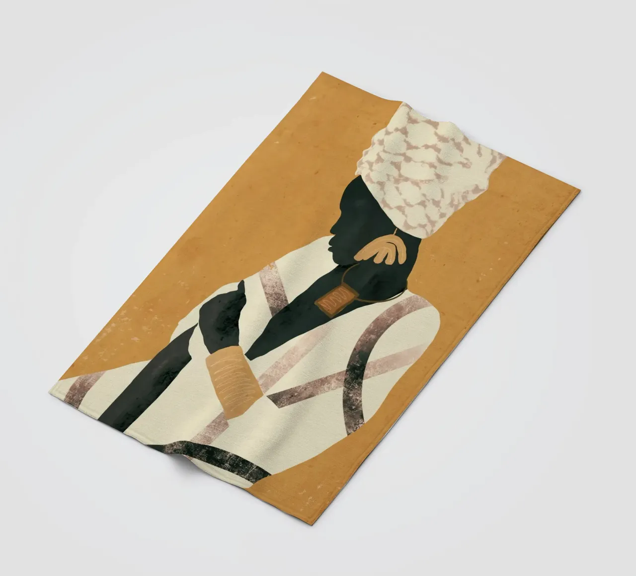 Donna africana coperta in pile da ThingDesign