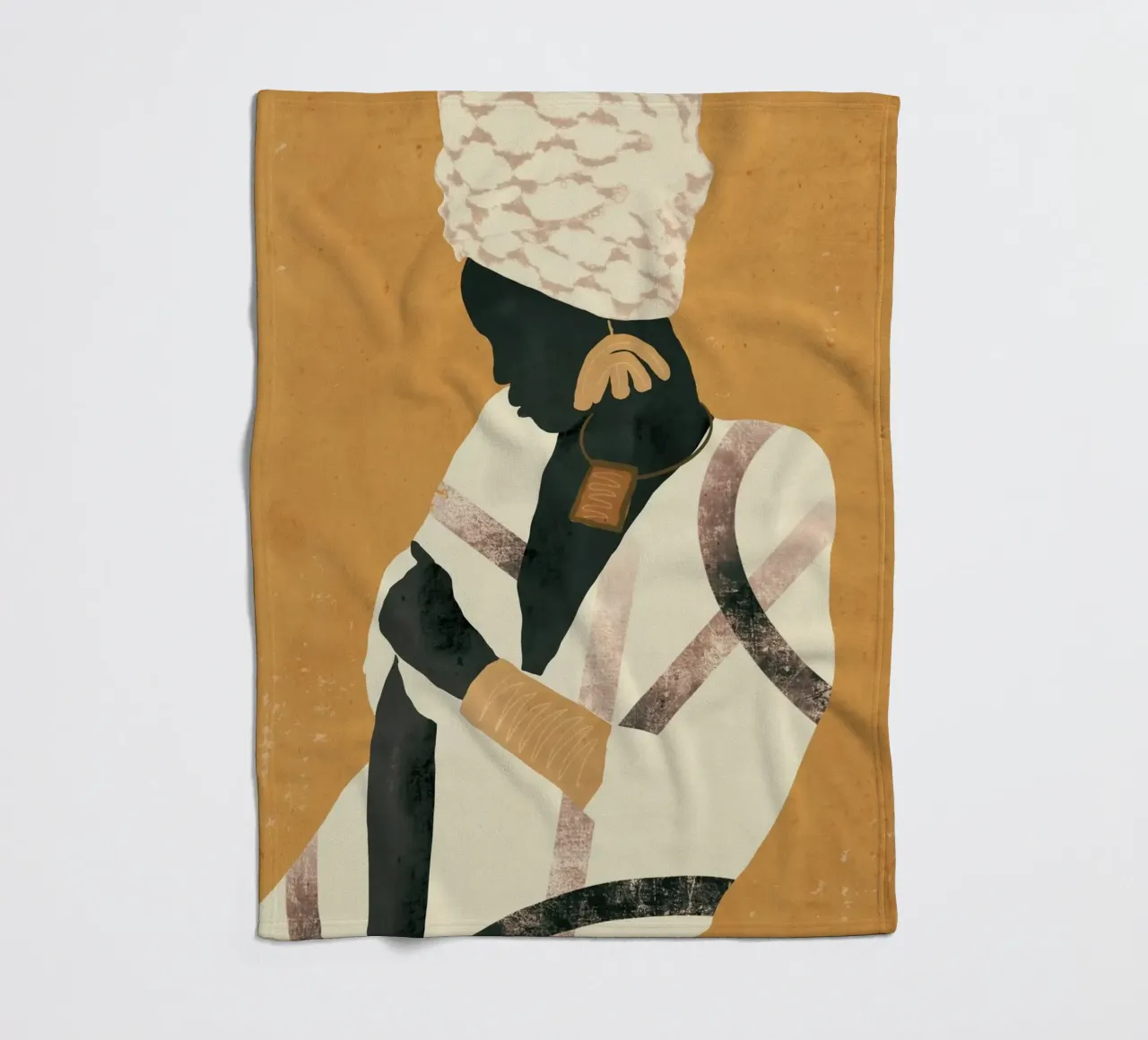 Donna africana coperta in pile da ThingDesign